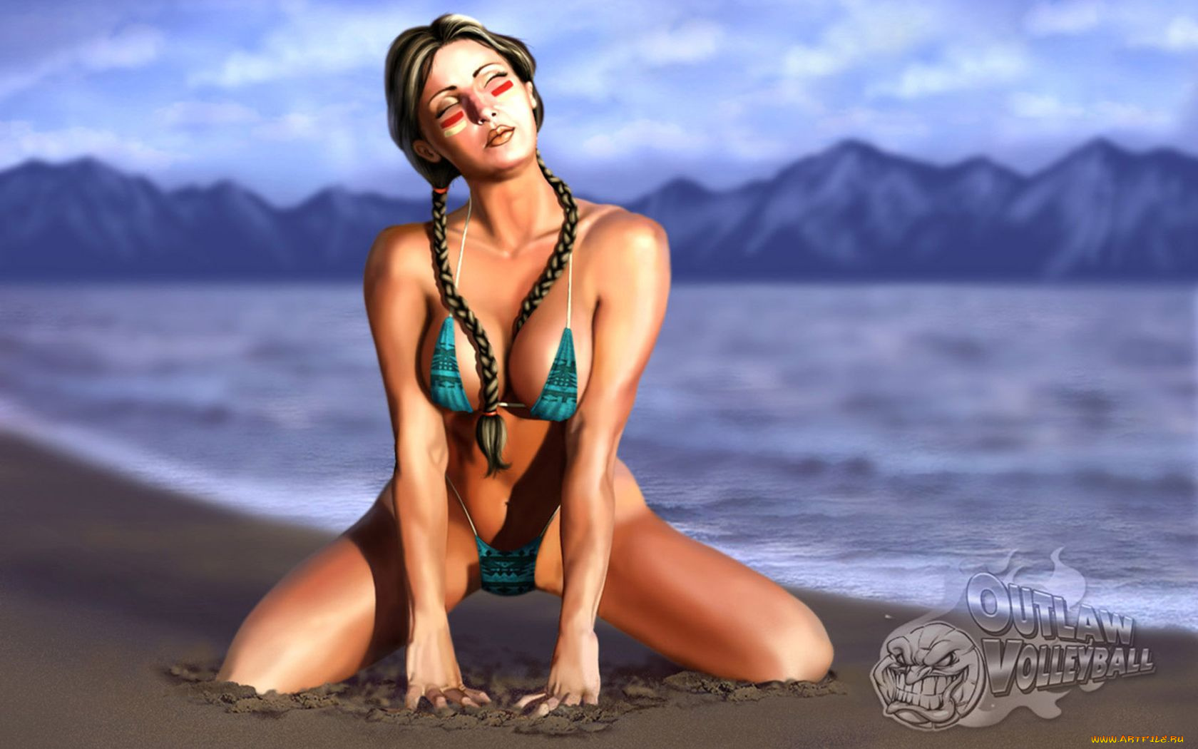 видео, игры, outlaw, volleyball