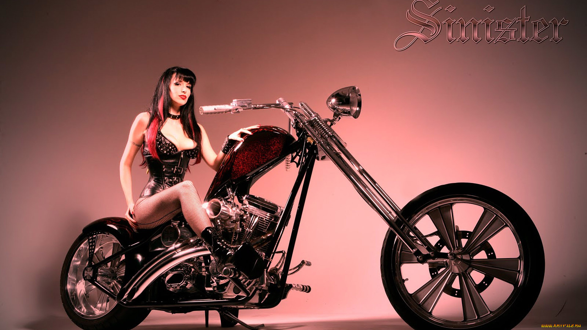 мотоциклы, мото, девушкой