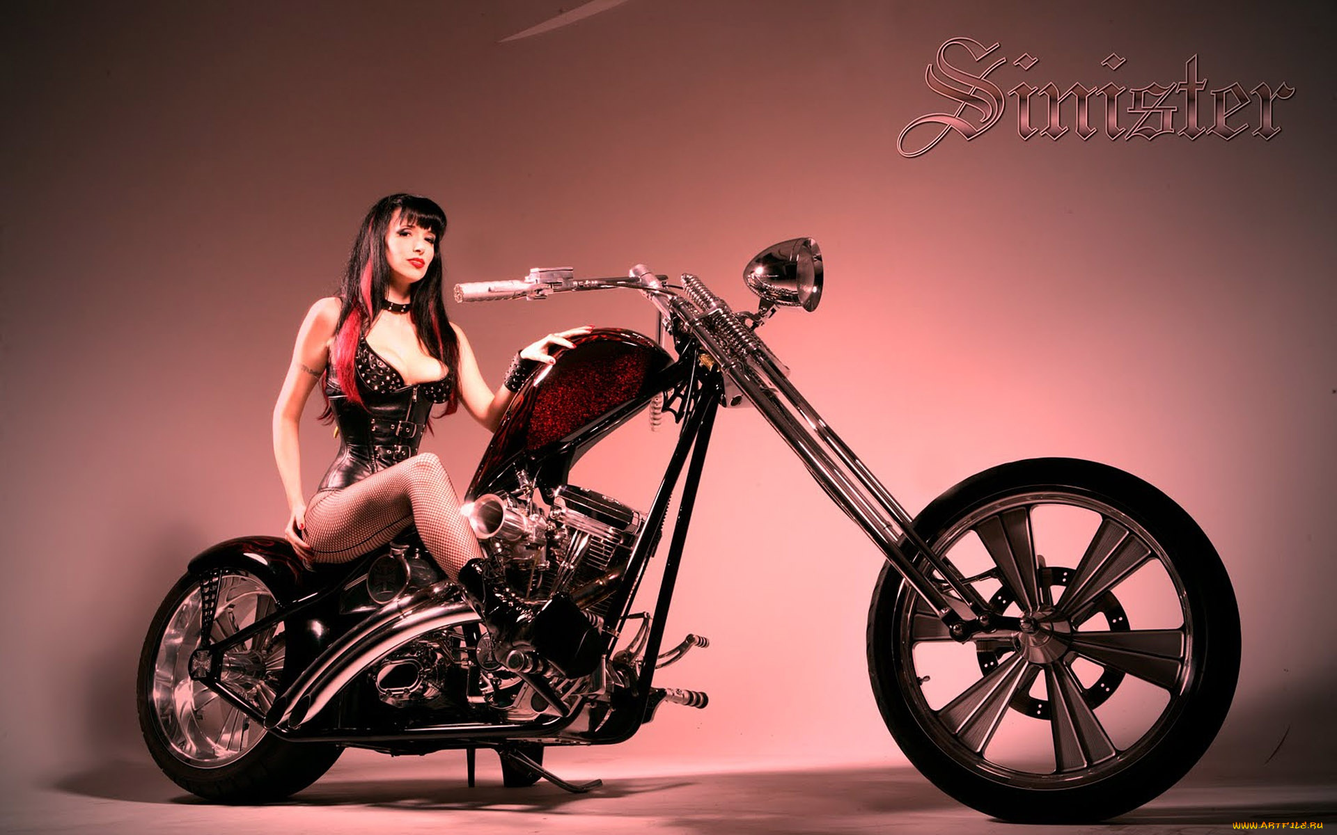 мотоциклы, мото, девушкой