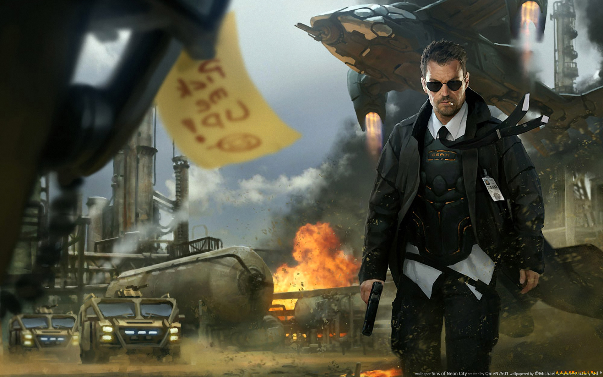 sins, of, neon, city, фэнтези, люди