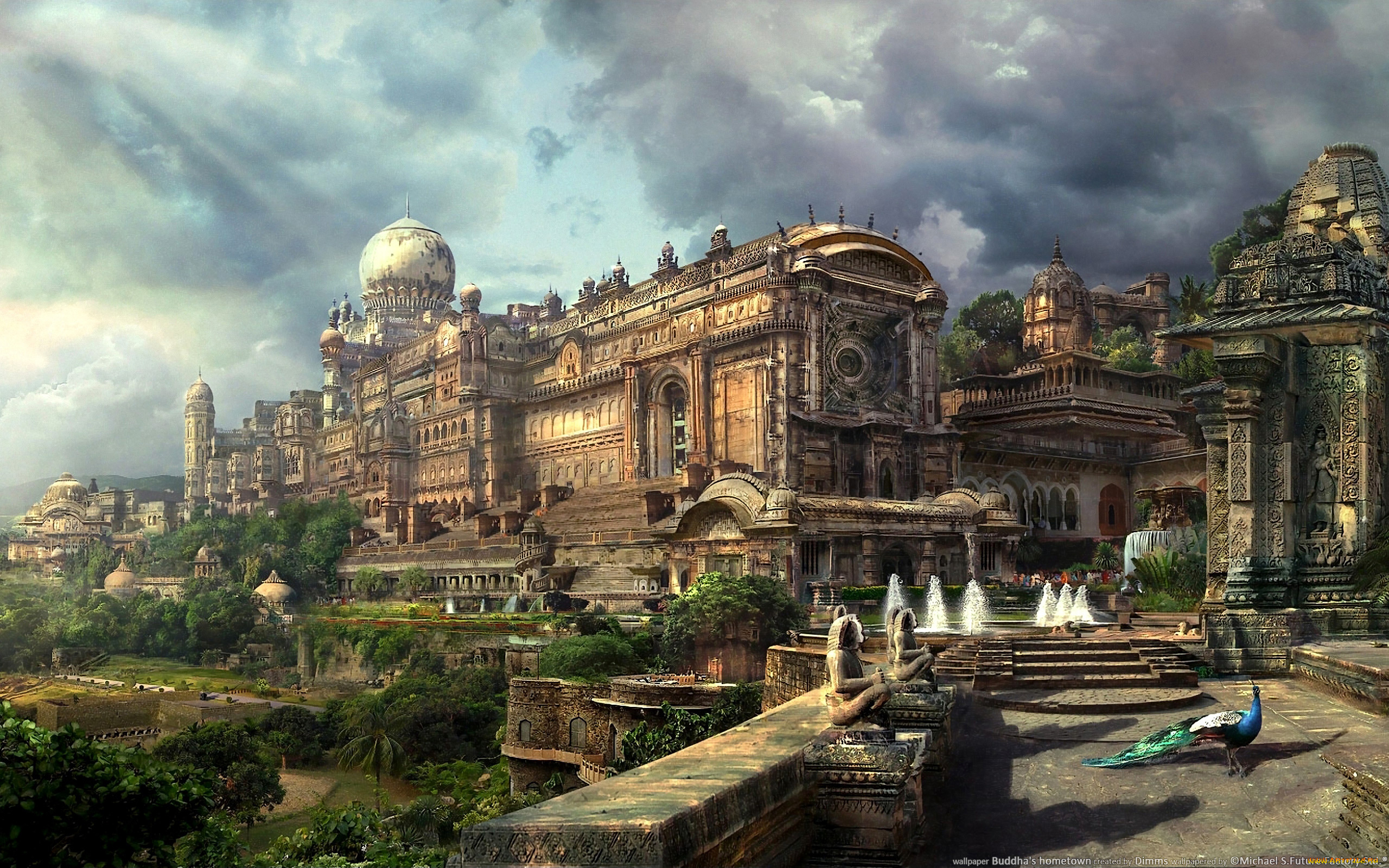 buddha`s, hometown, фэнтези, замки