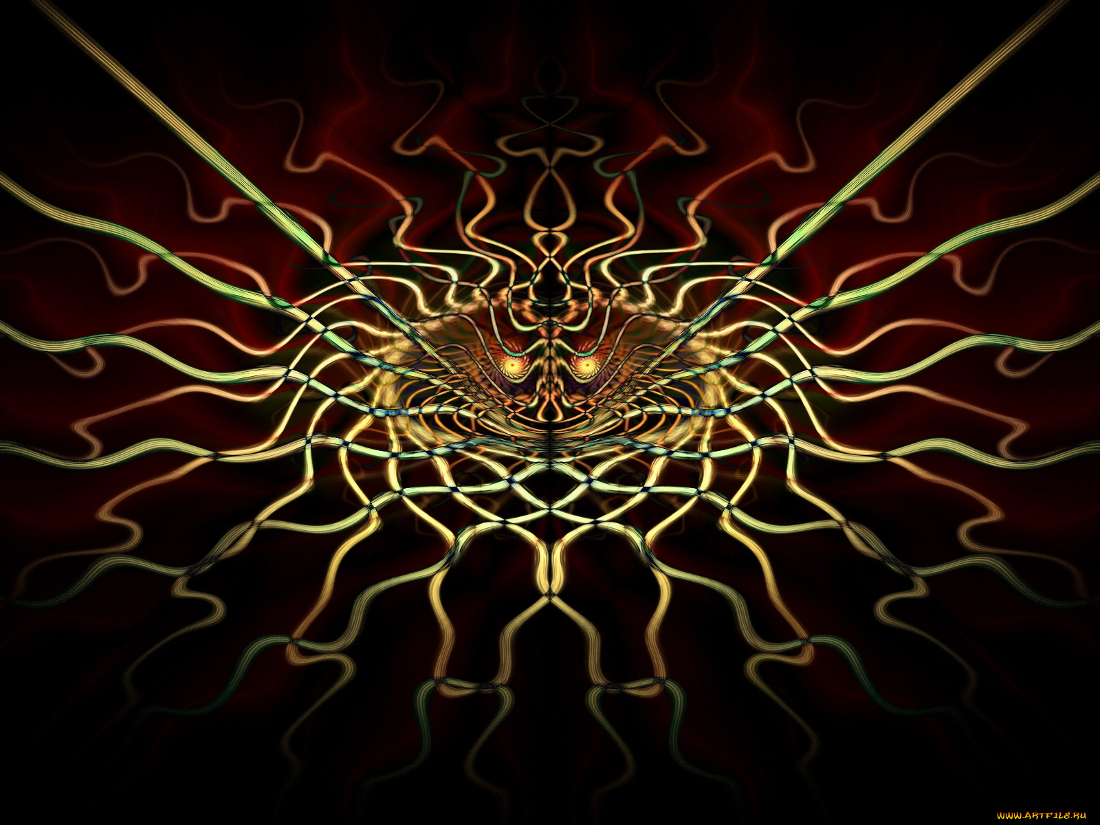 3д, графика, fractal, фракталы, абстракция, узор, тёмный