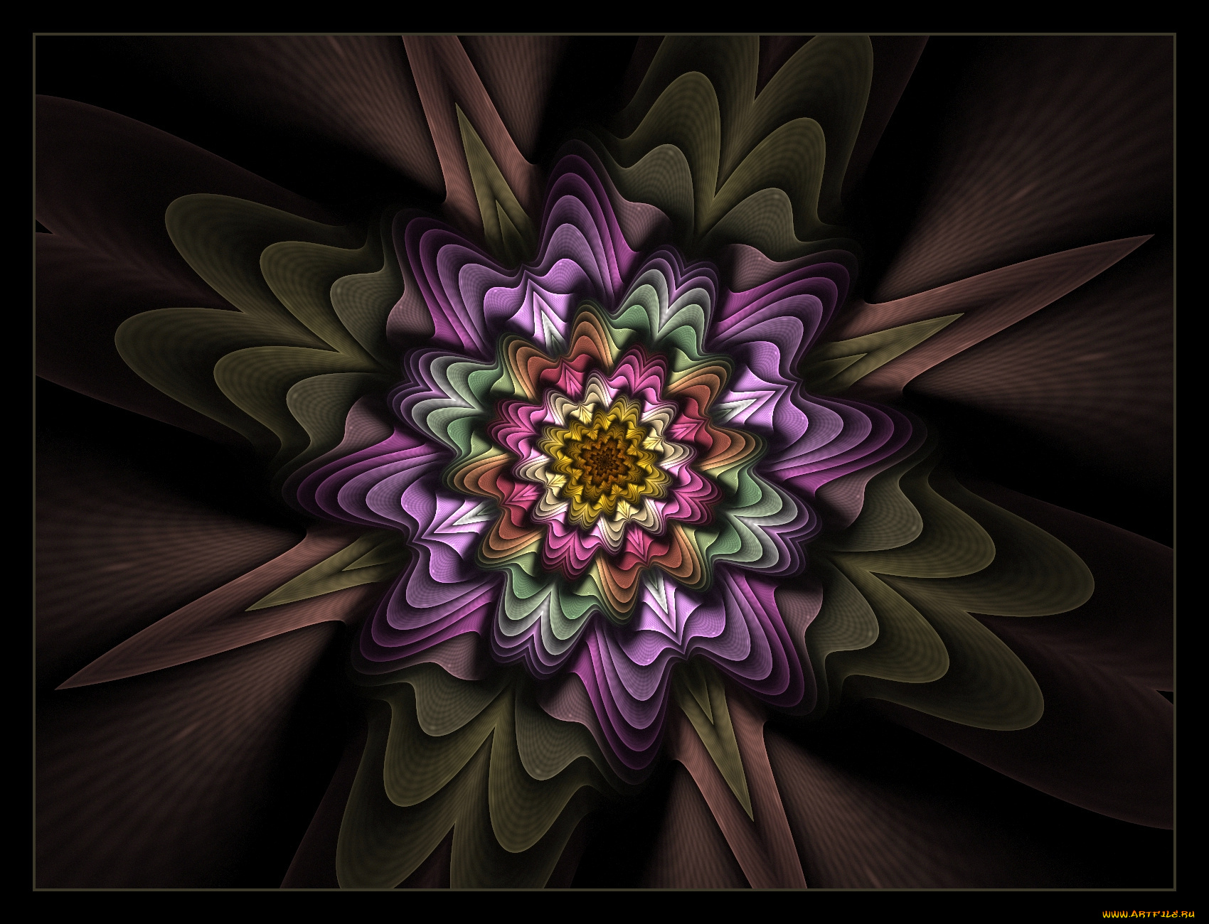 3д, графика, fractal, фракталы, фрактал, тёмный, узор