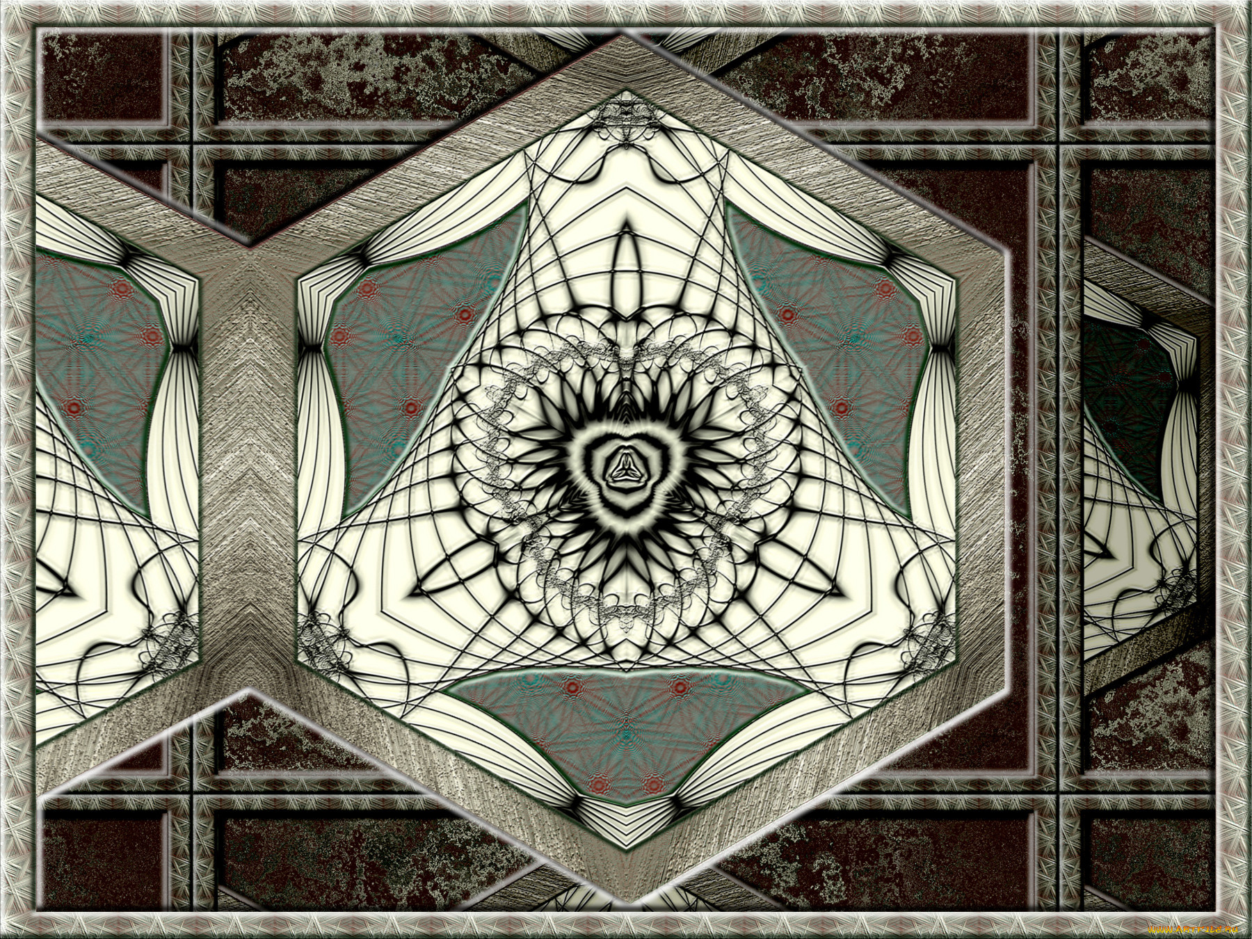 3д, графика, fractal, фракталы, узор, фрактал