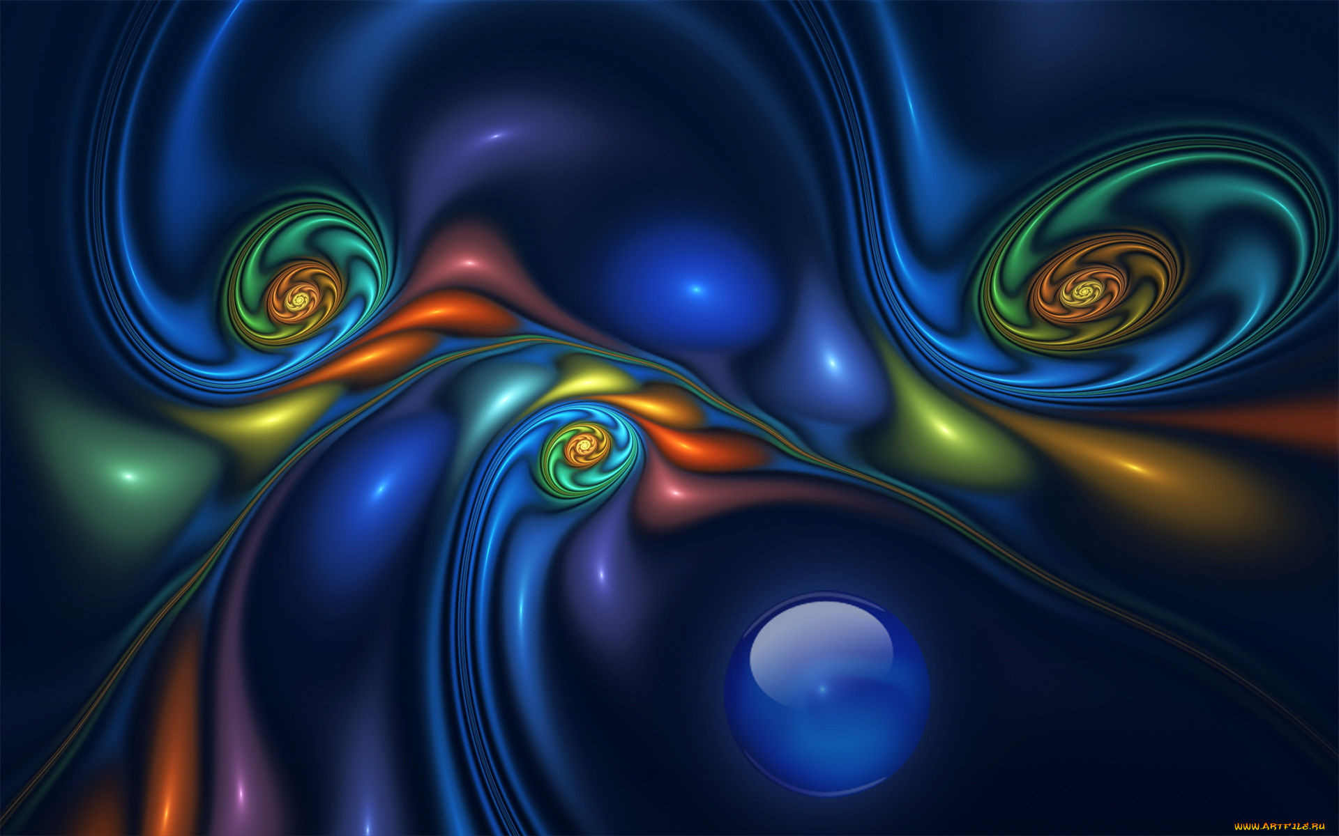 3д, графика, fractal, фракталы, узор, фрактал