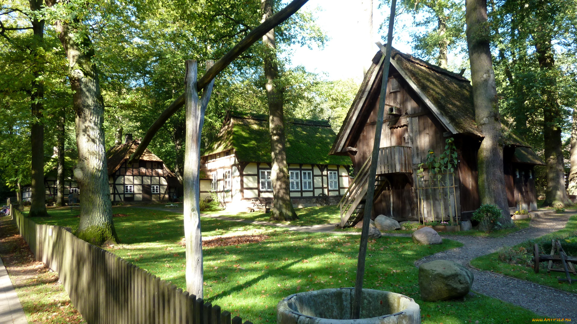 германия, вальсроде, музей, разное, сооружения, постройки, дома, пейзаж