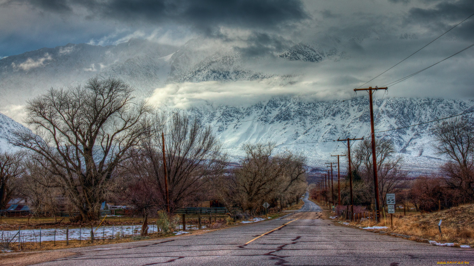 природа, дороги, горы, дорога