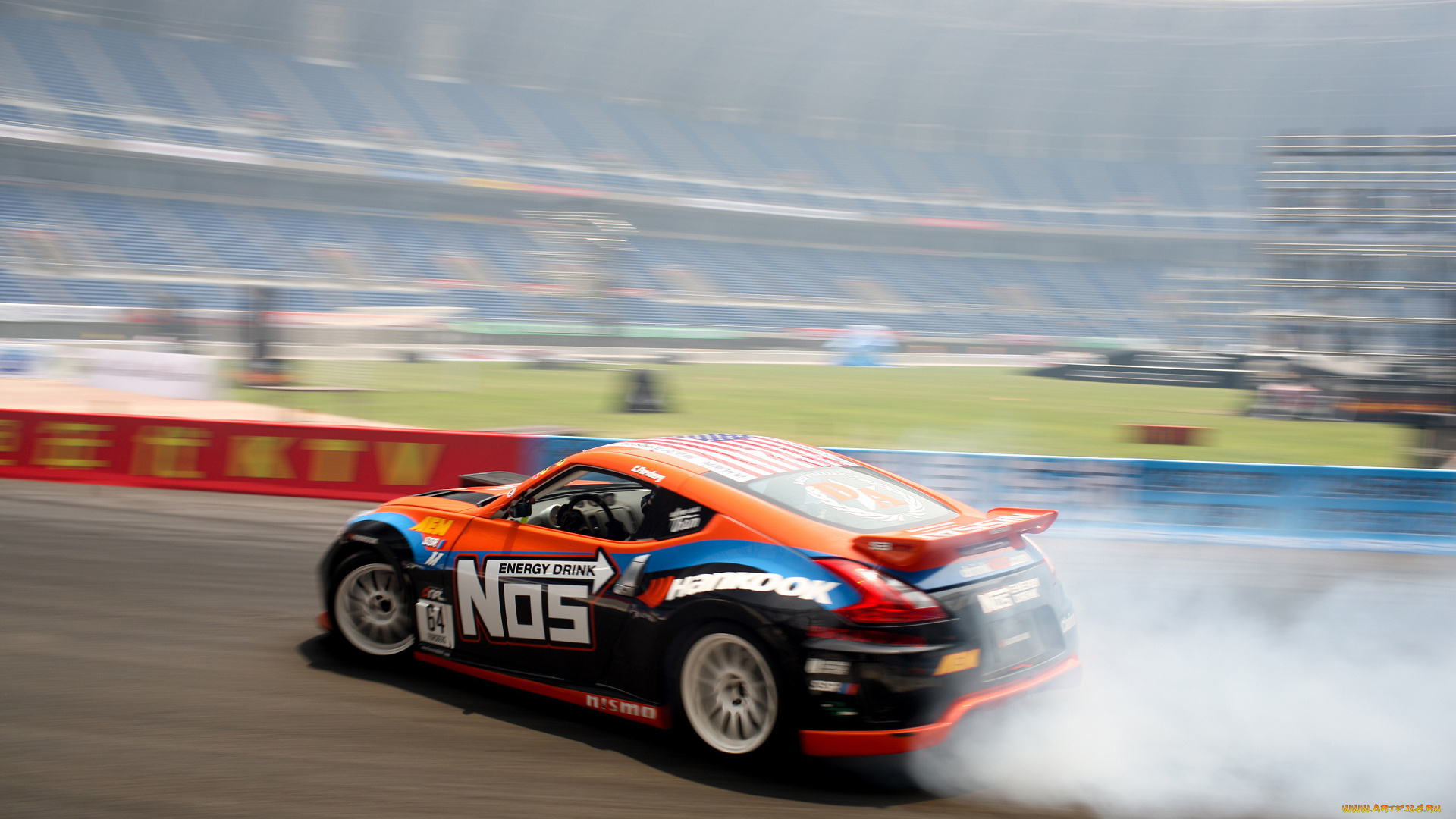 спорт, drift, дрифт, занос, дым, ниссан, nissan, 370z