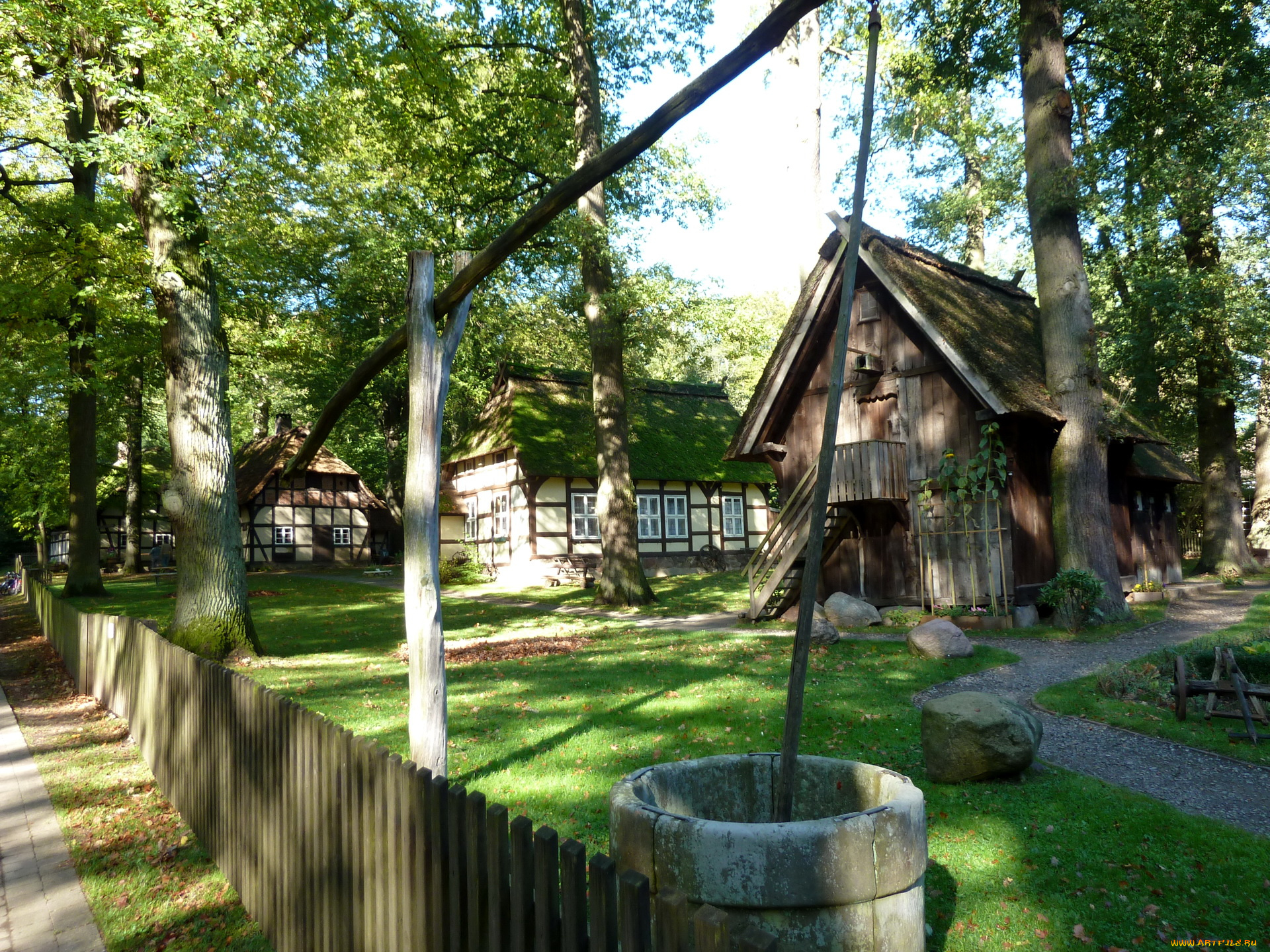 германия, вальсроде, музей, разное, сооружения, постройки, дома, пейзаж