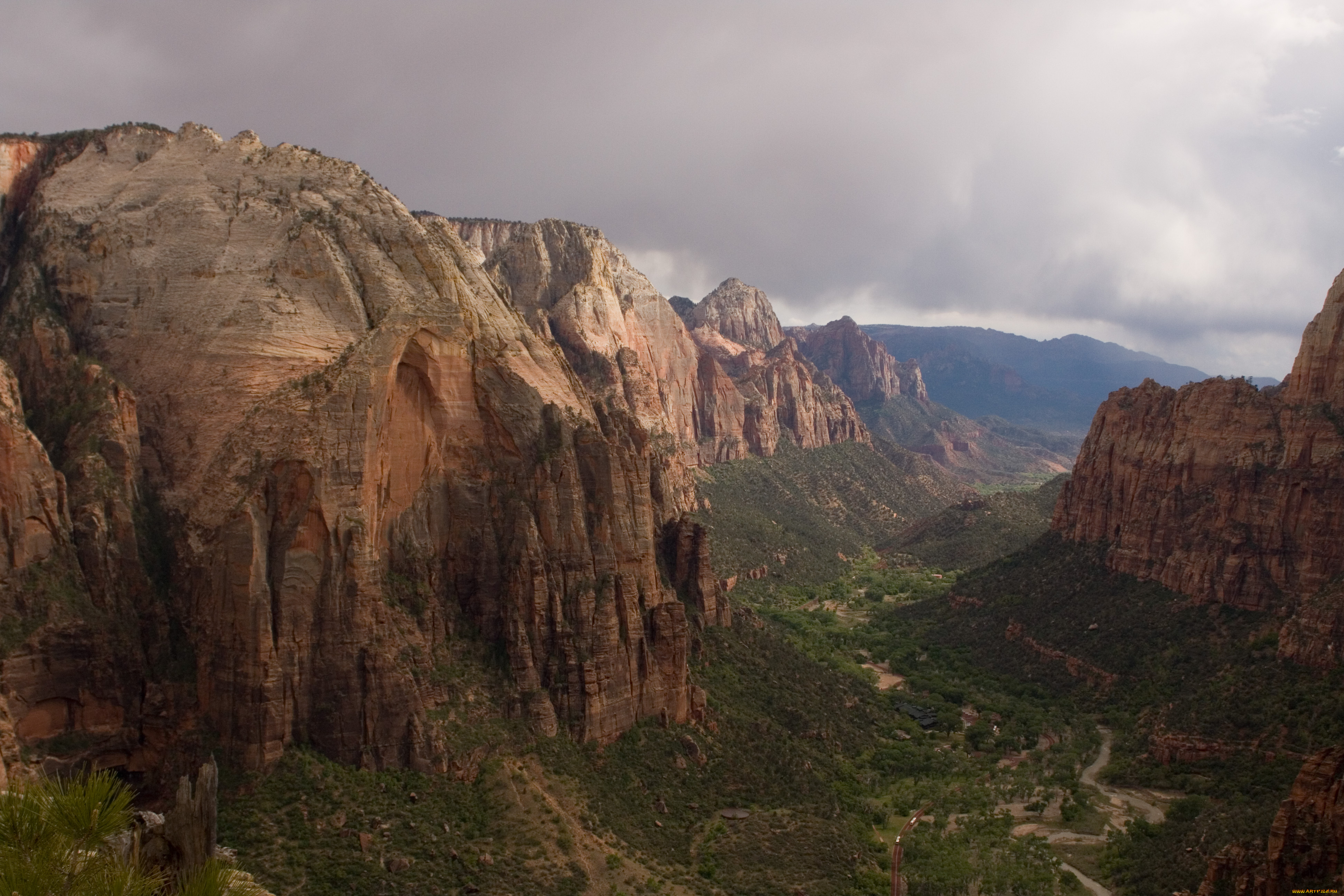 mountain, природа, горы, ущелье