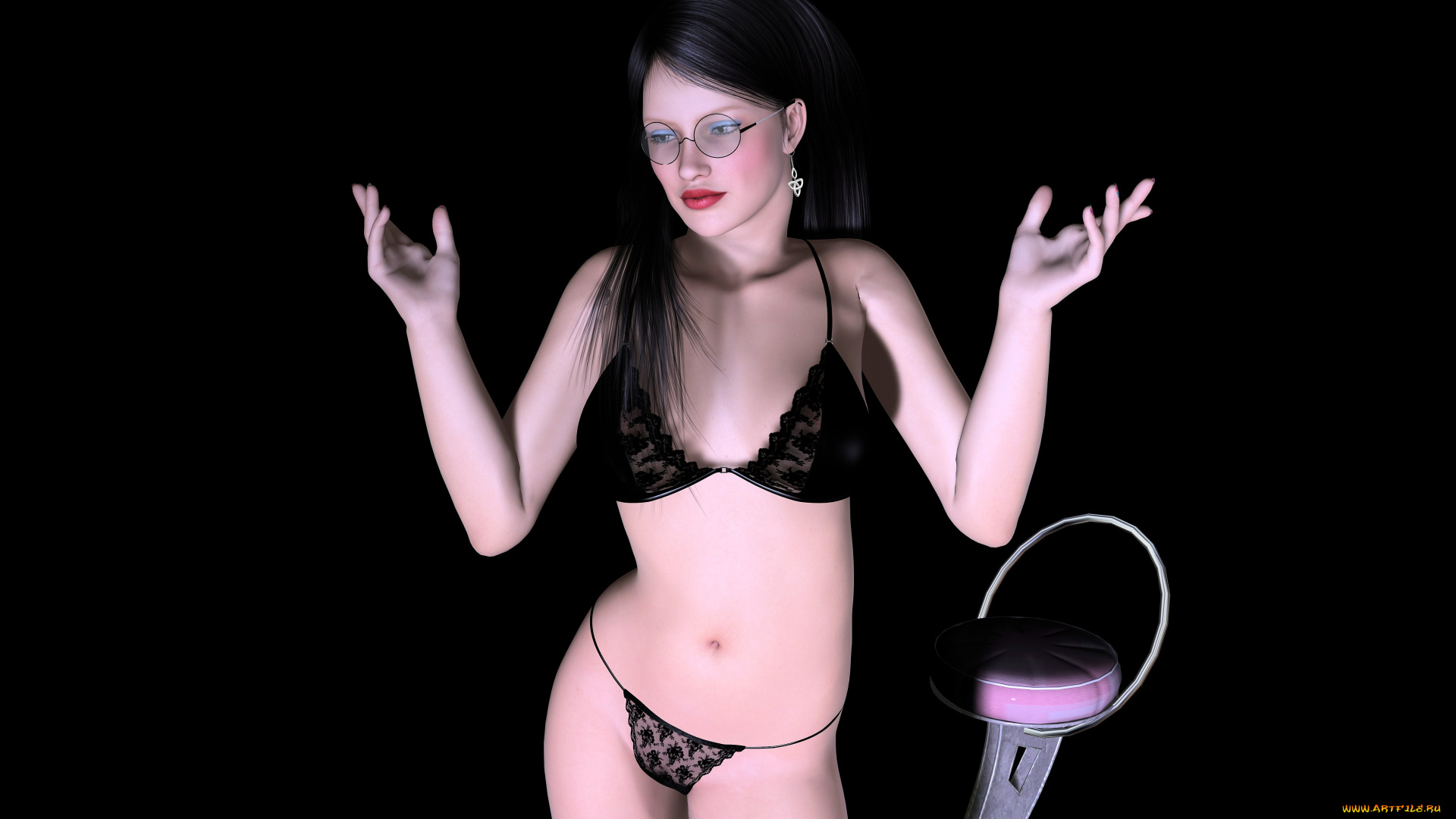 3д, графика, people, люди, купальник