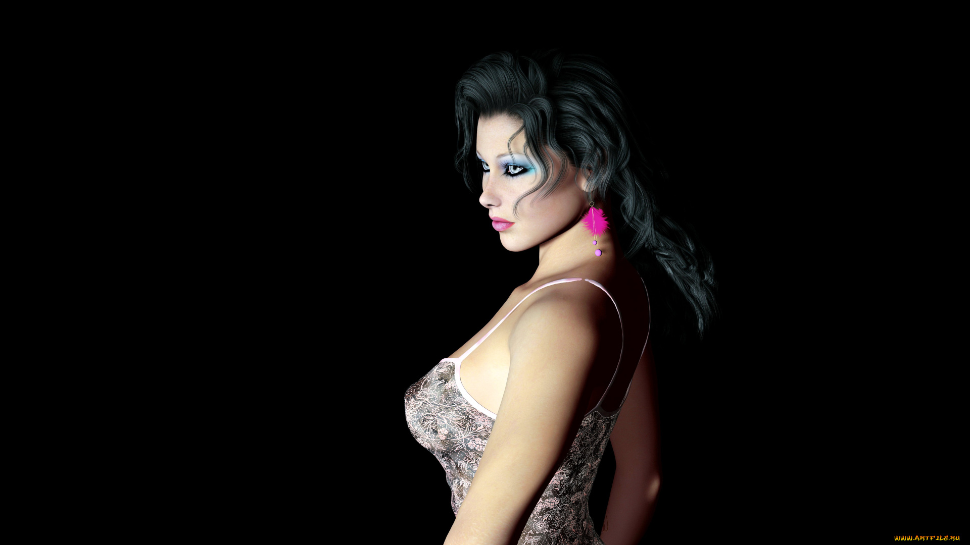 3д, графика, people, люди, взгляд