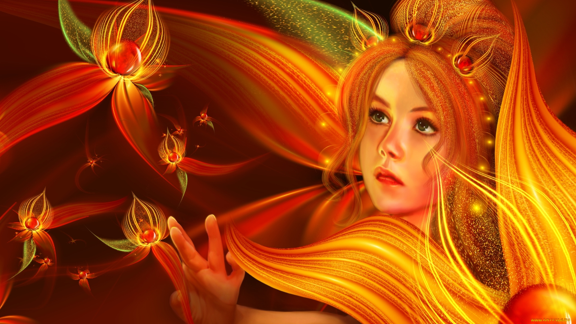 фэнтези, девушки, взгляд