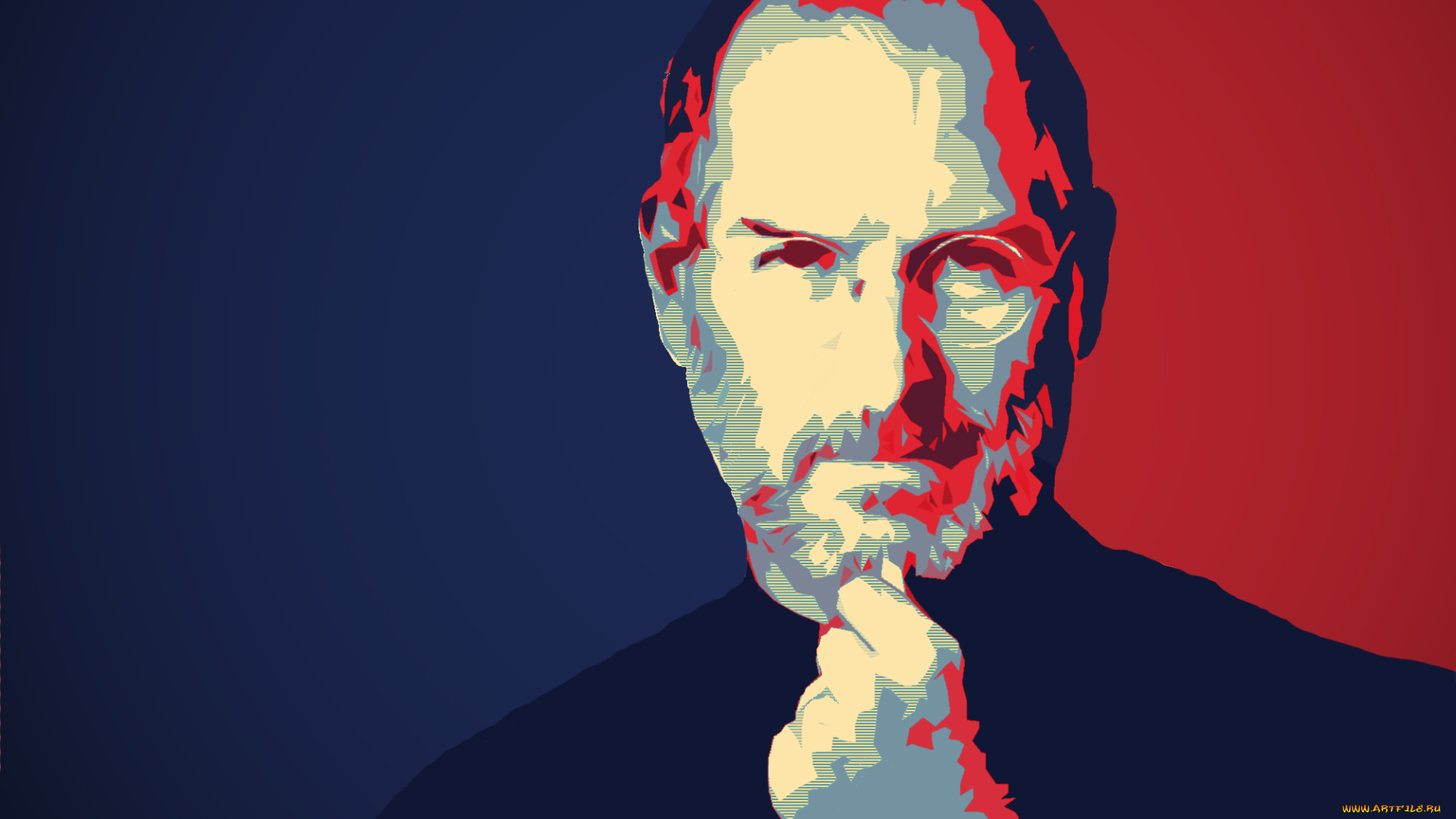 векторная, графика, steve, jobs