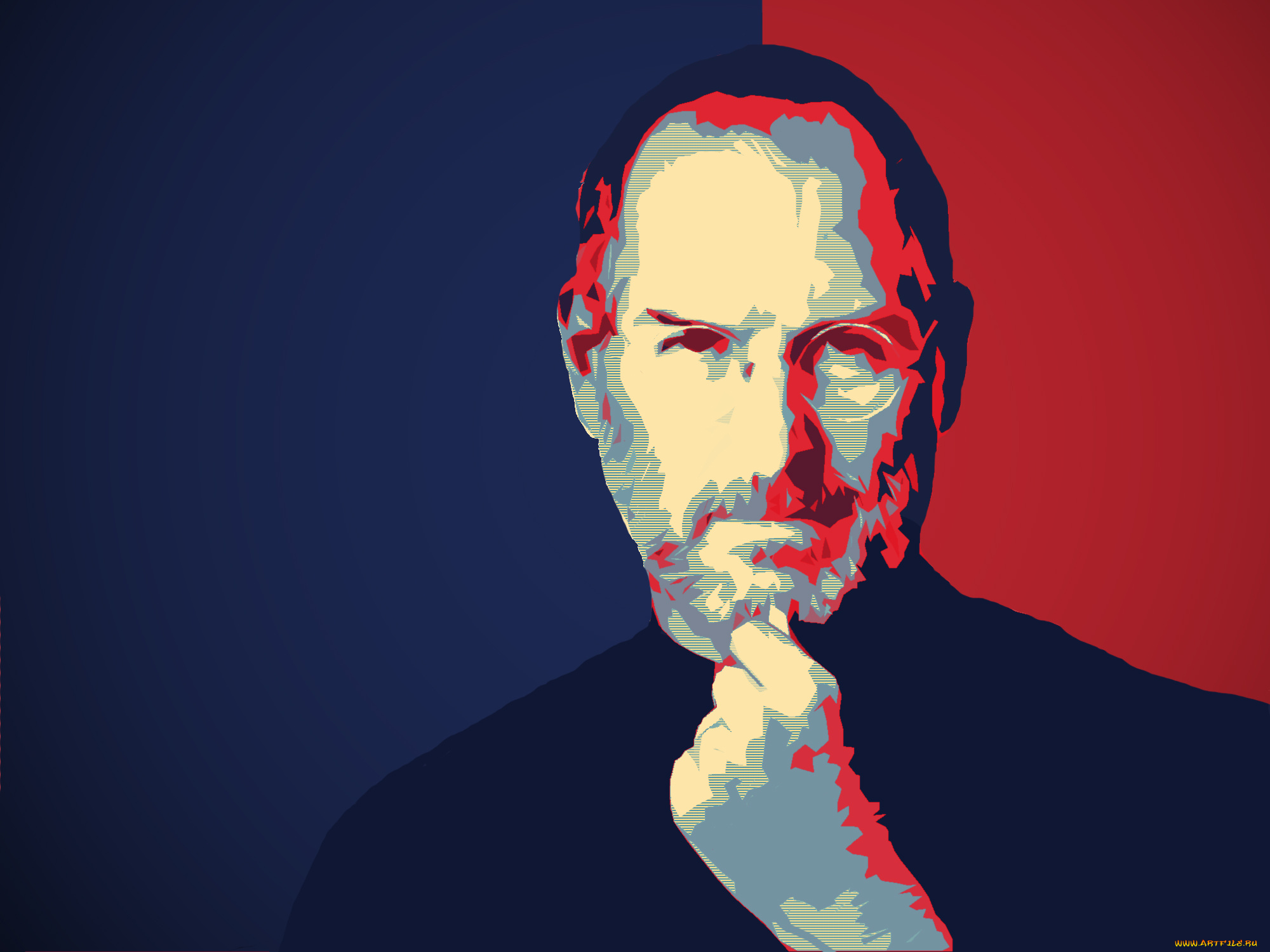 векторная, графика, steve, jobs