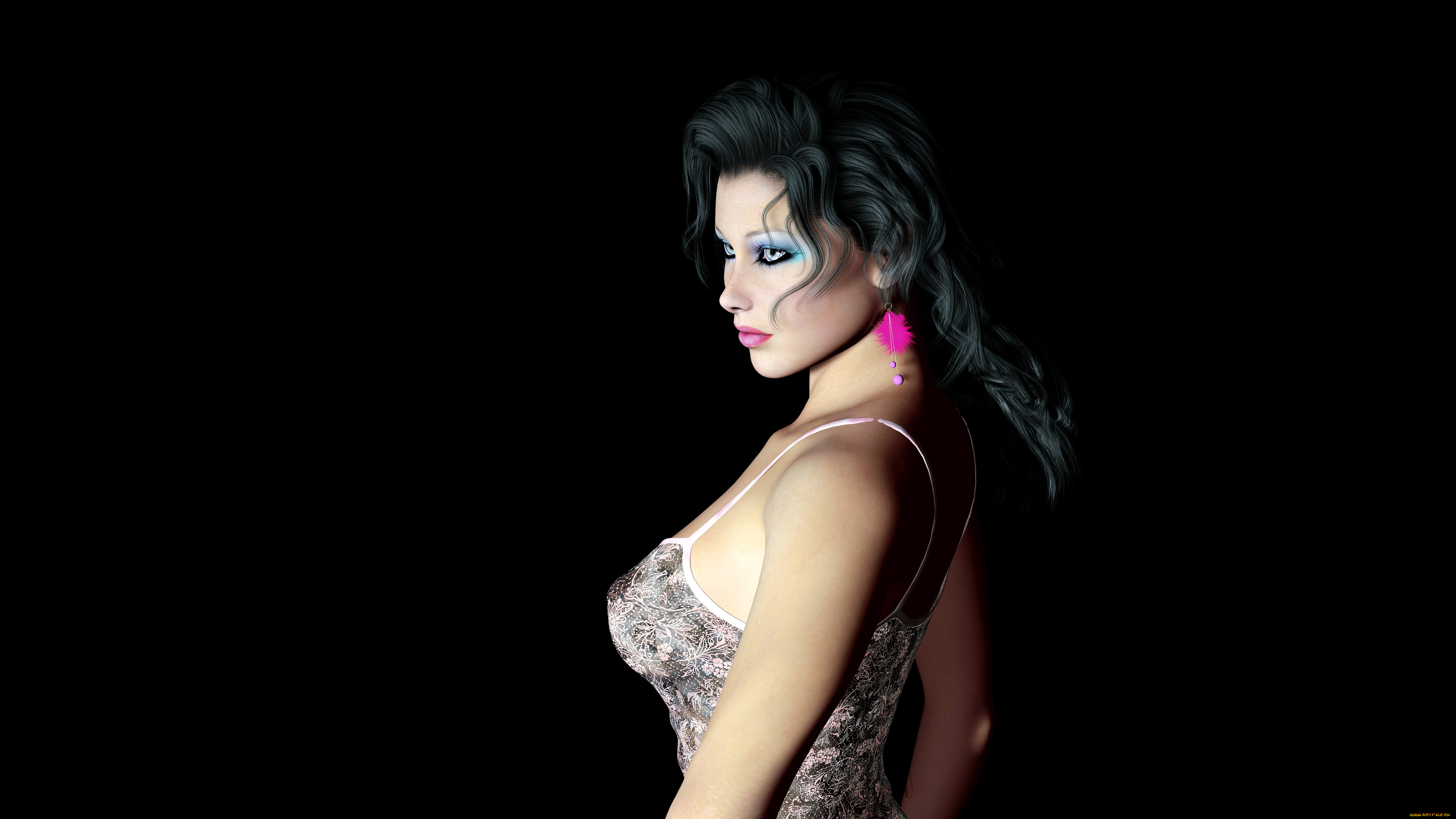 3д, графика, people, люди, взгляд