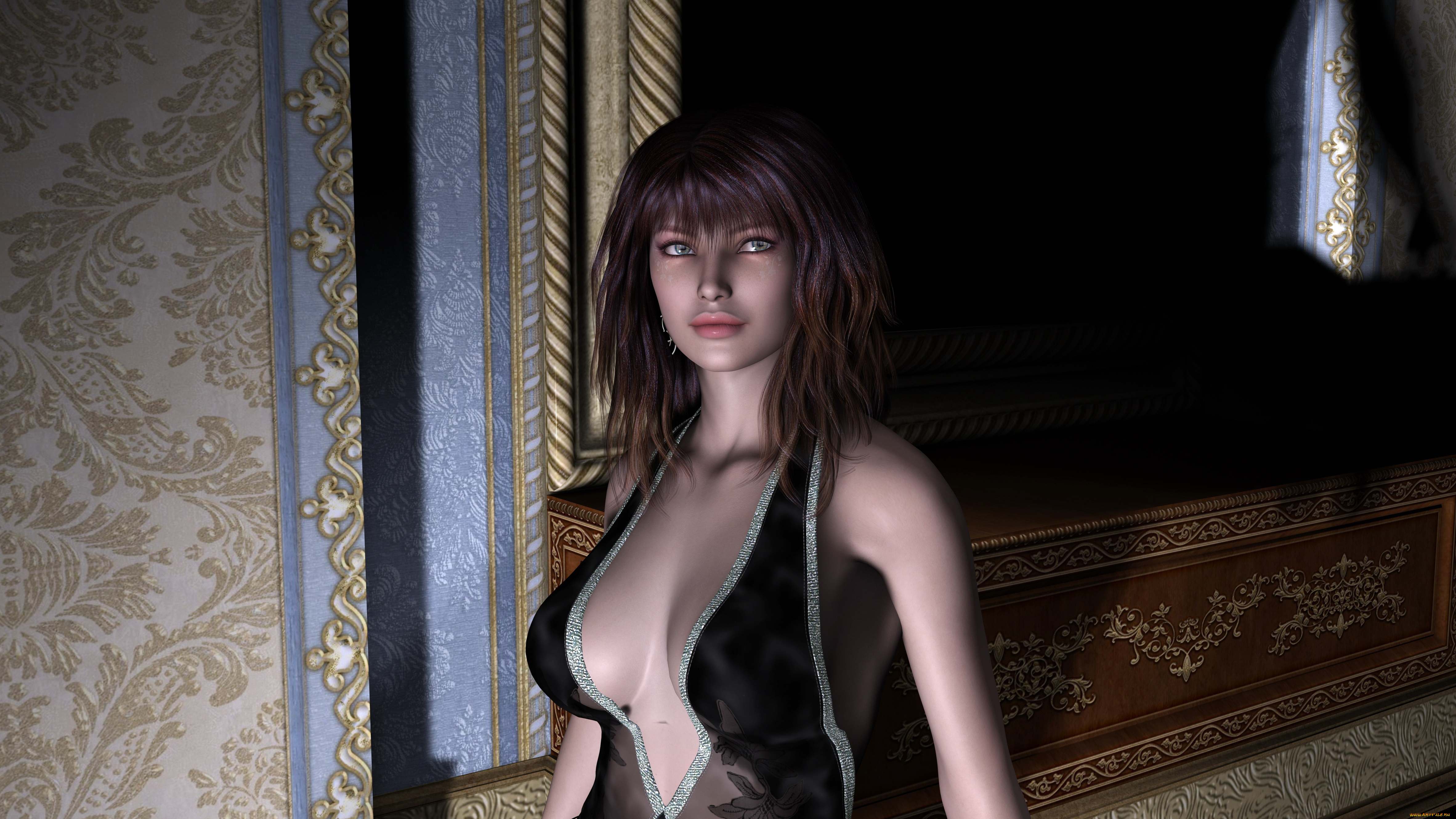 3д, графика, people, люди, взгляд