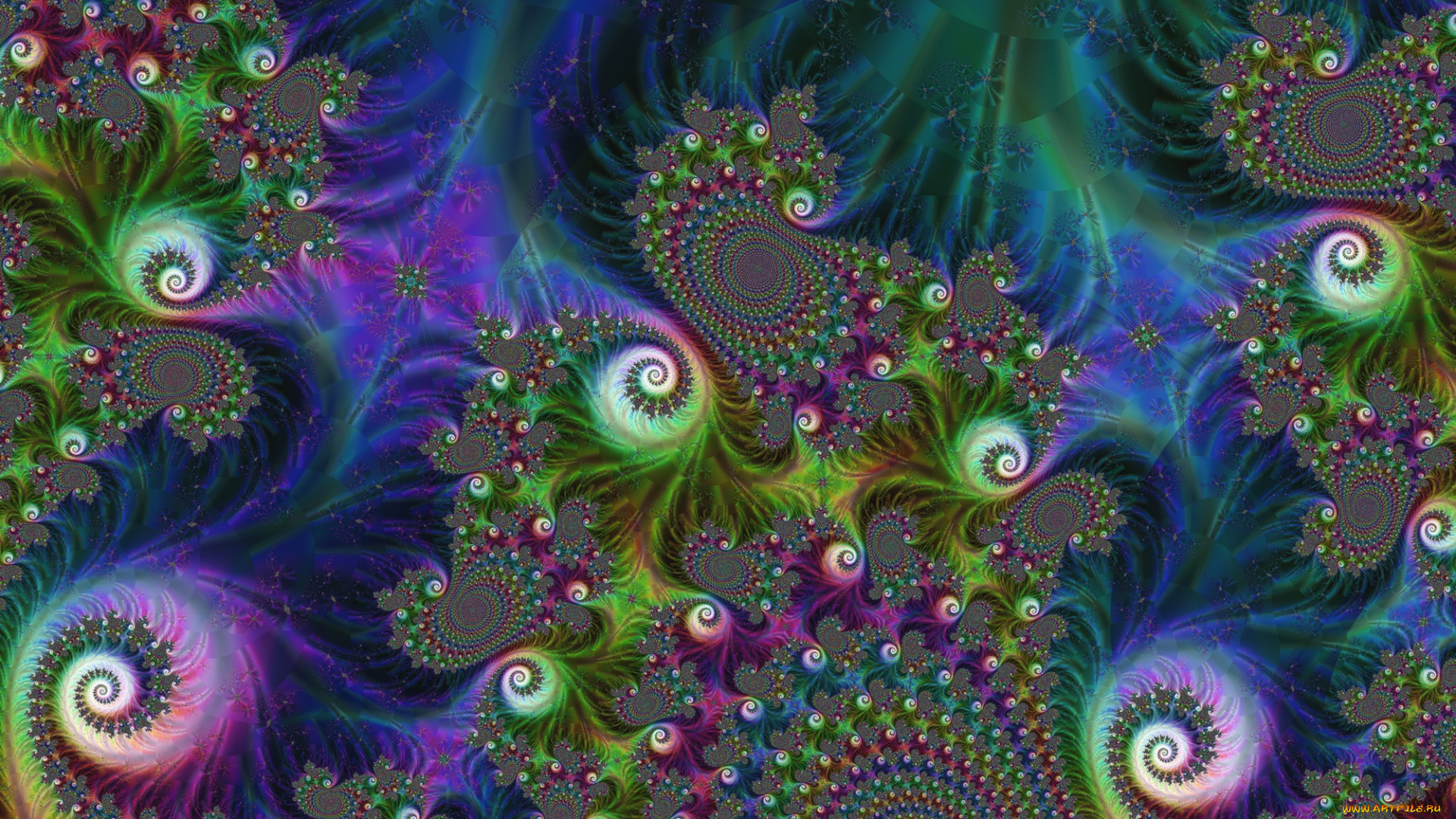 3д, графика, фракталы, , fractal, фон, цвета, узор