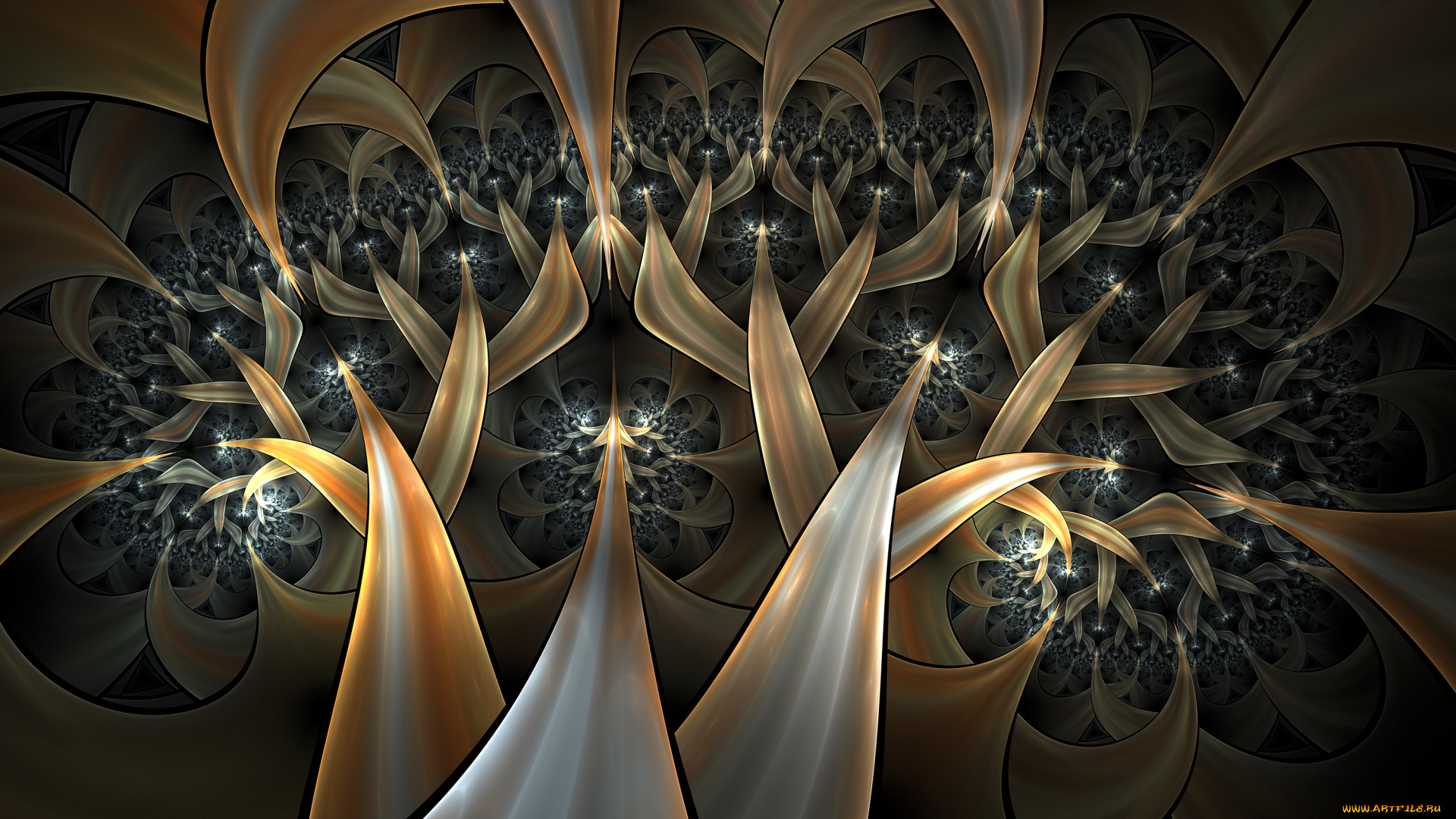 3д, графика, фракталы, , fractal, узор, цвета, фон