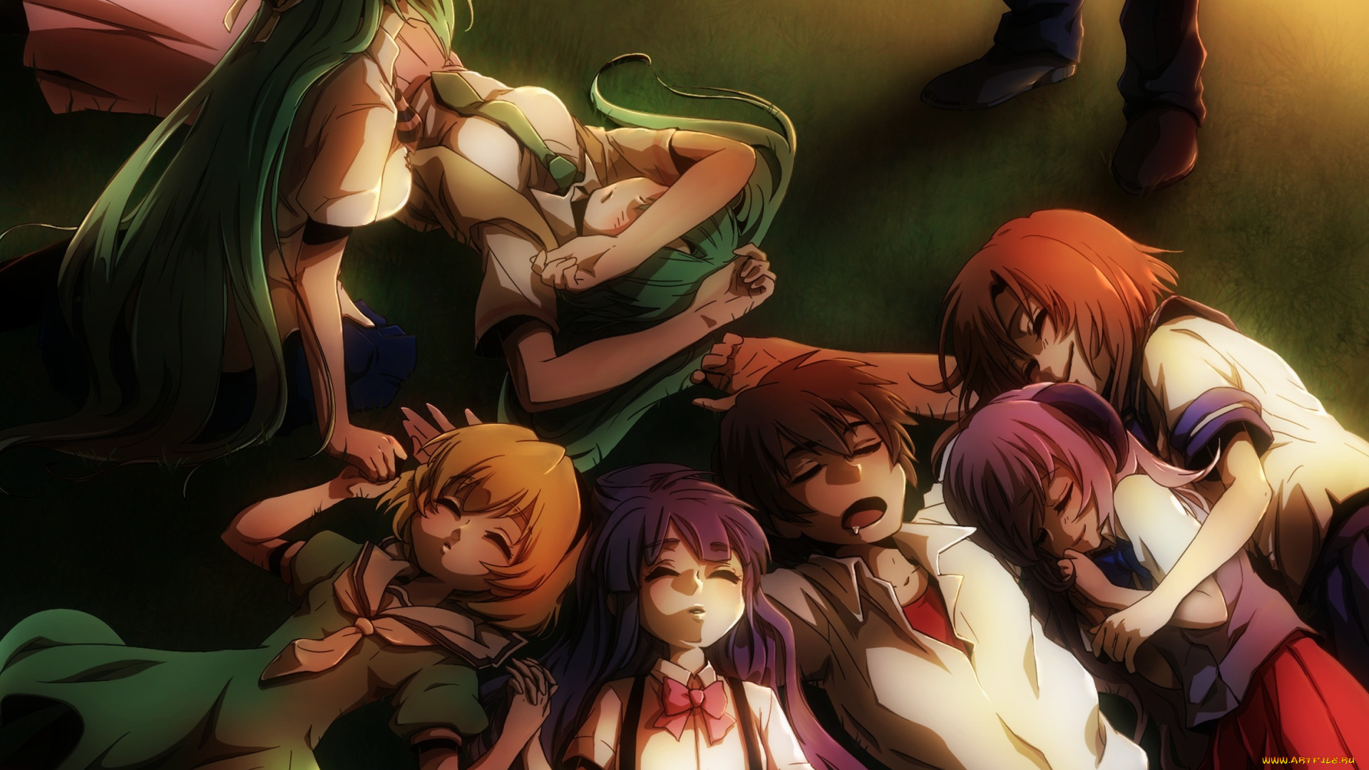 аниме, higurashi, no, naku, koro, ni, higurashi, no, naku, koro, ni