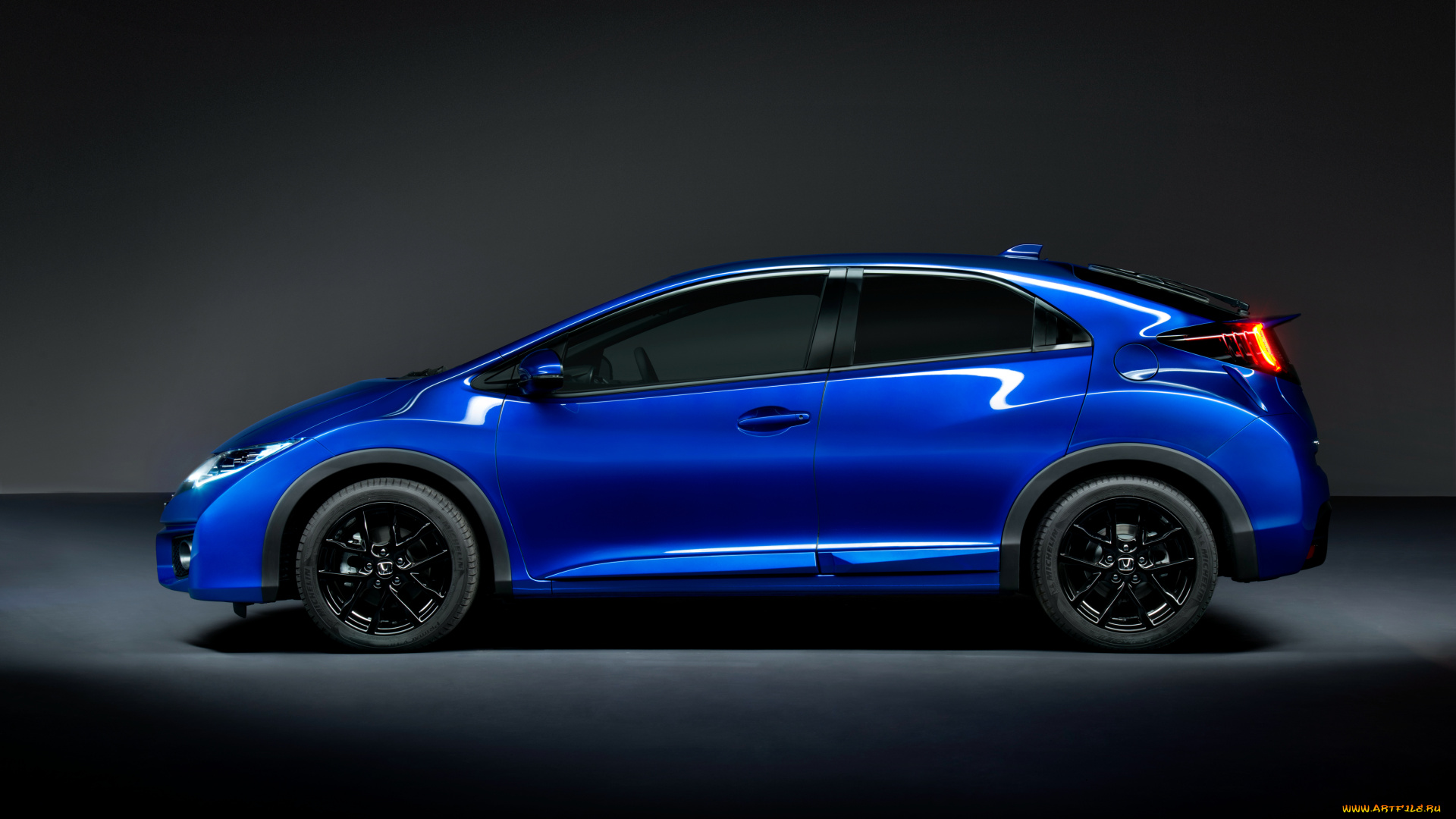 автомобили, honda, синий, 2014г, sport, civic