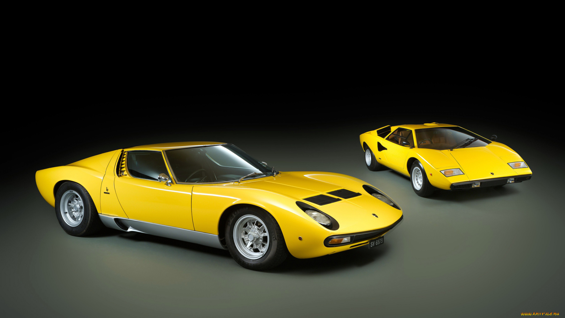 автомобили, lamborghini, sv, p400, miura, желтый, uk-spec