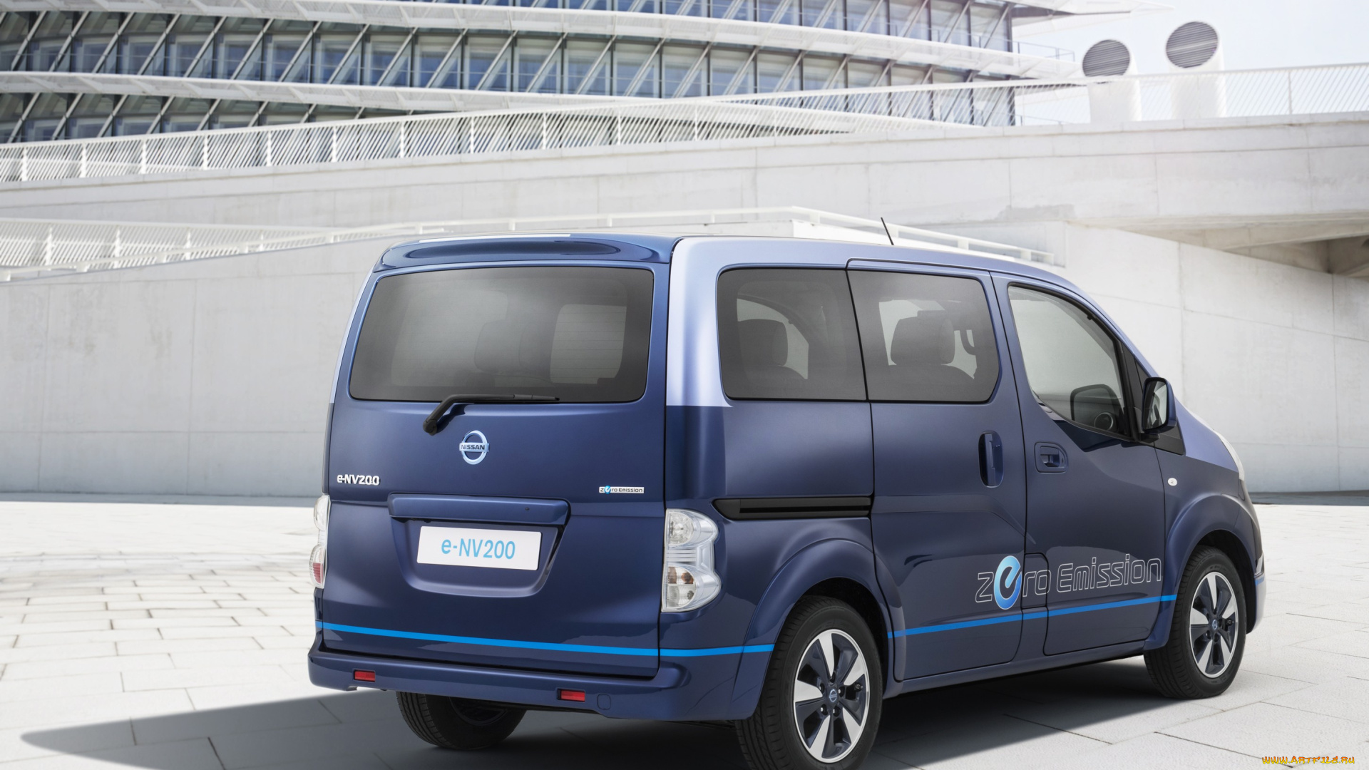автомобили, nissan, datsun, vip, concept, e-nv200, синий, 2014г