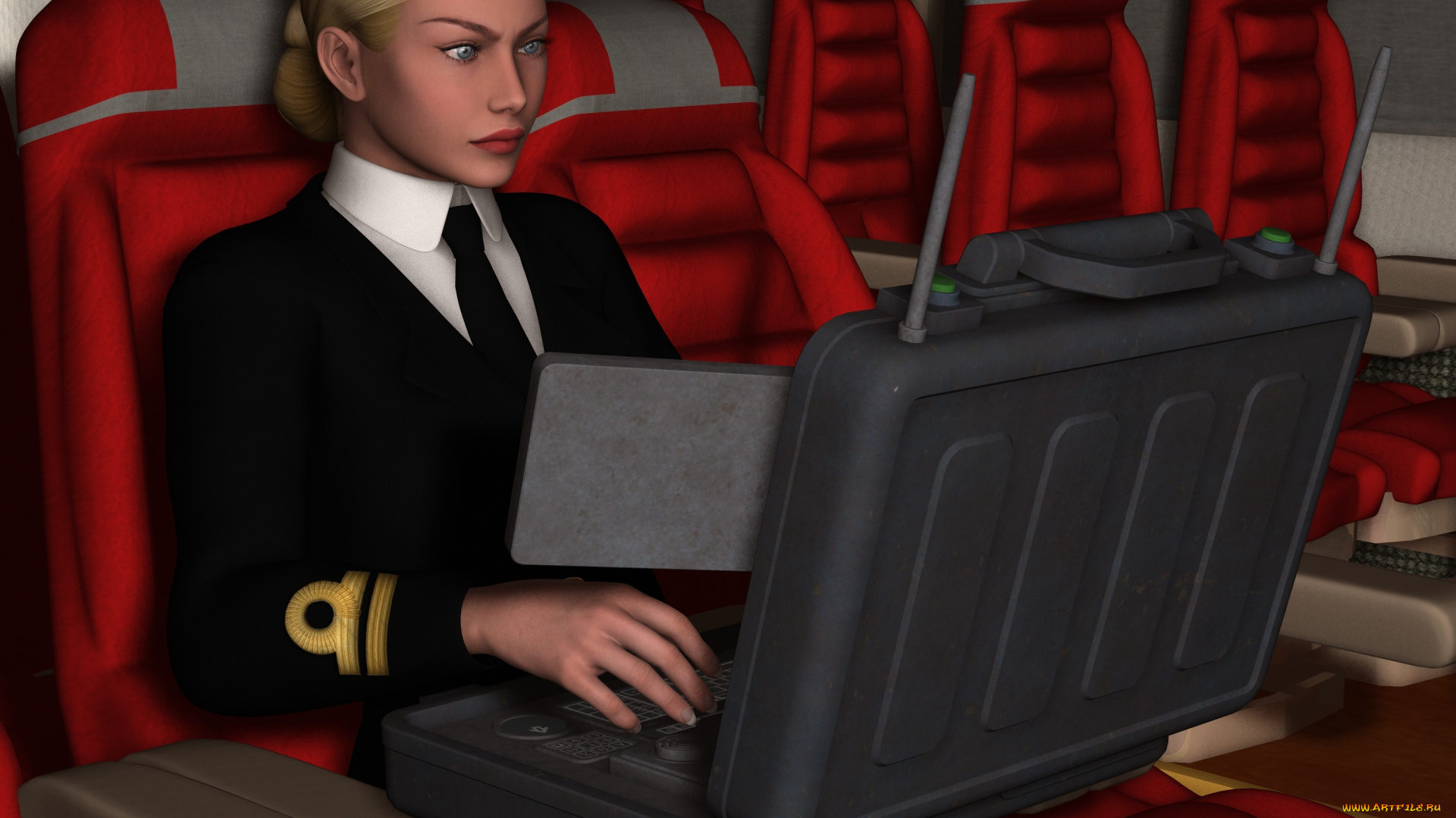 stewardesses, 3д, графика, фантазия, , fantasy, взгляд, девушка