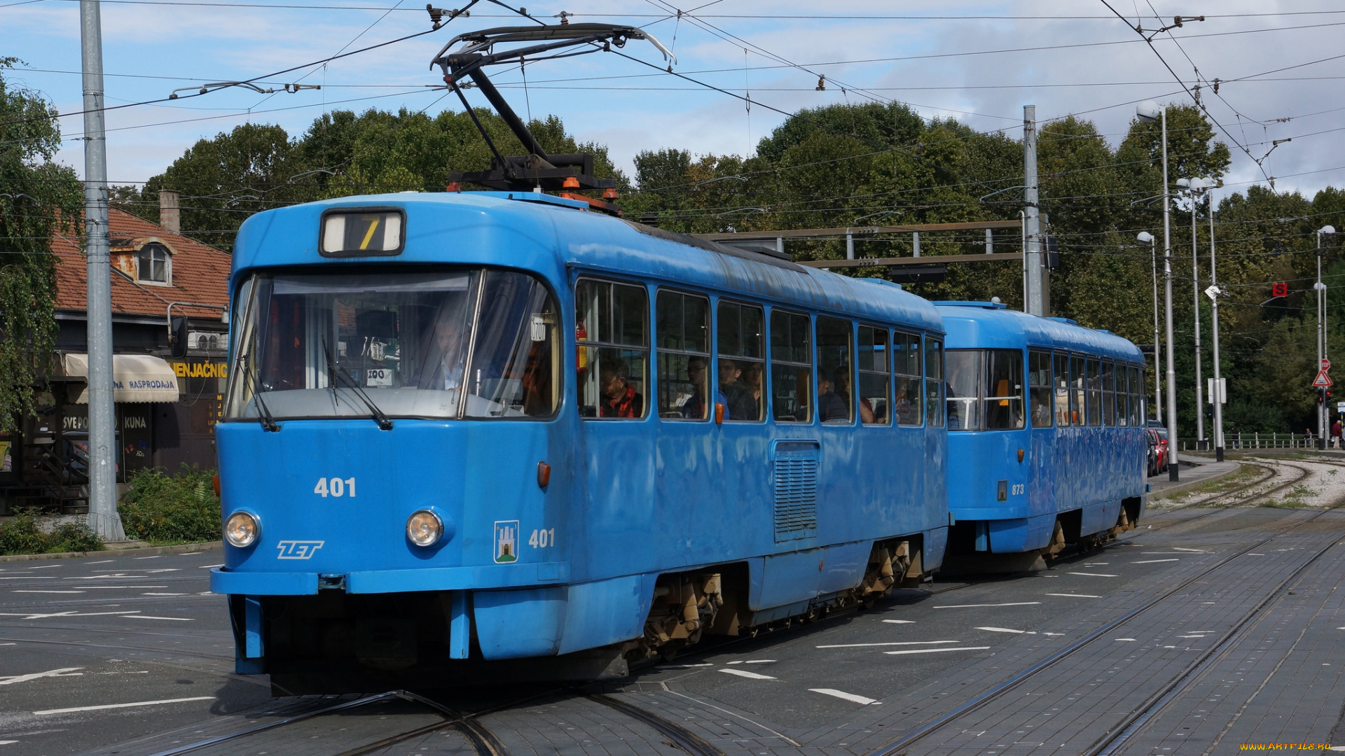 техника, трамваи, город, трамвай, рельсы, улица