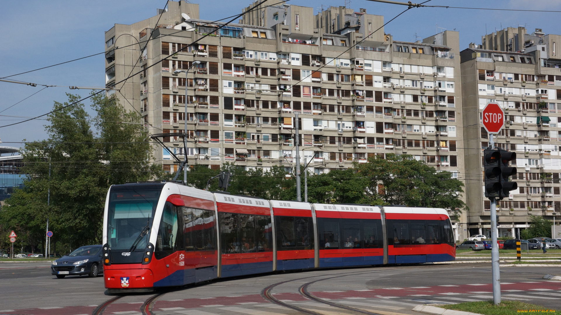 техника, трамваи, трамвай, рельсы, город, улица