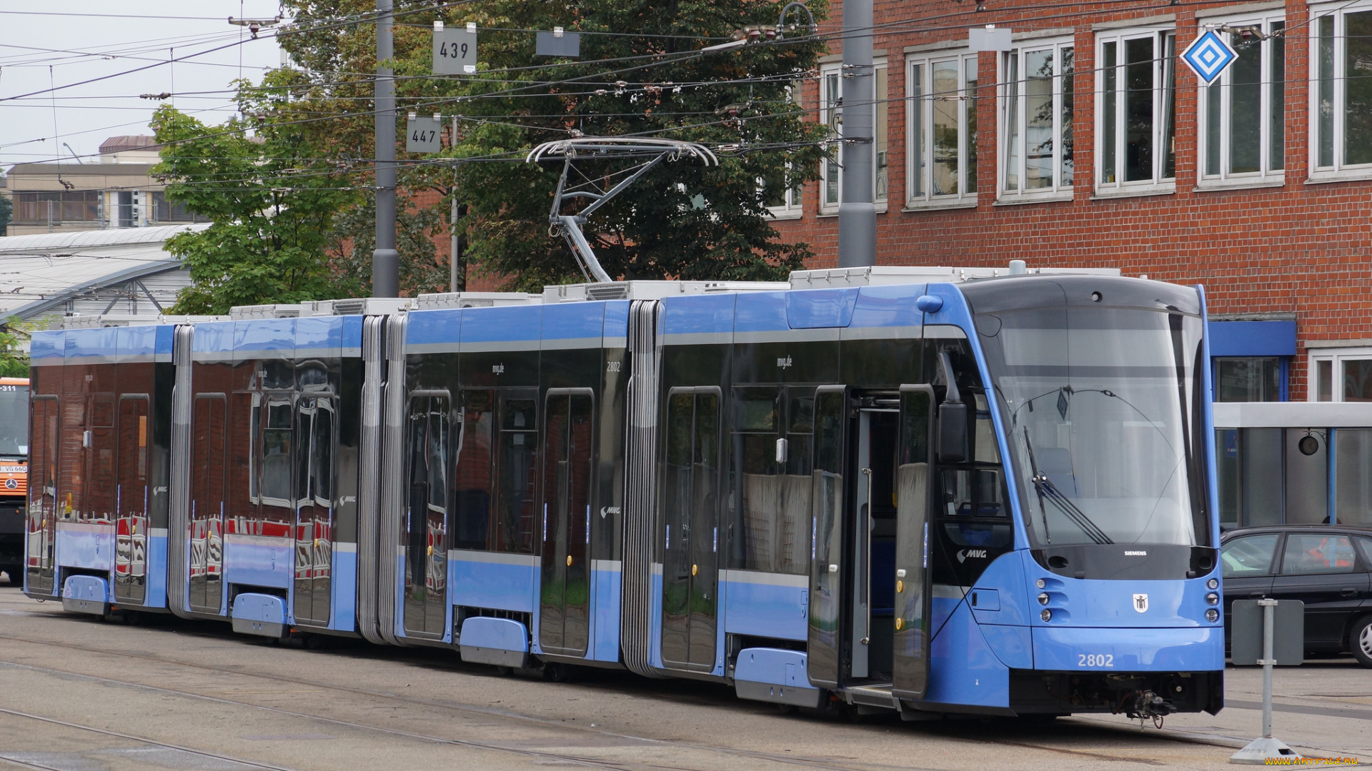 техника, трамваи, трамвай, рельсы, улица, город