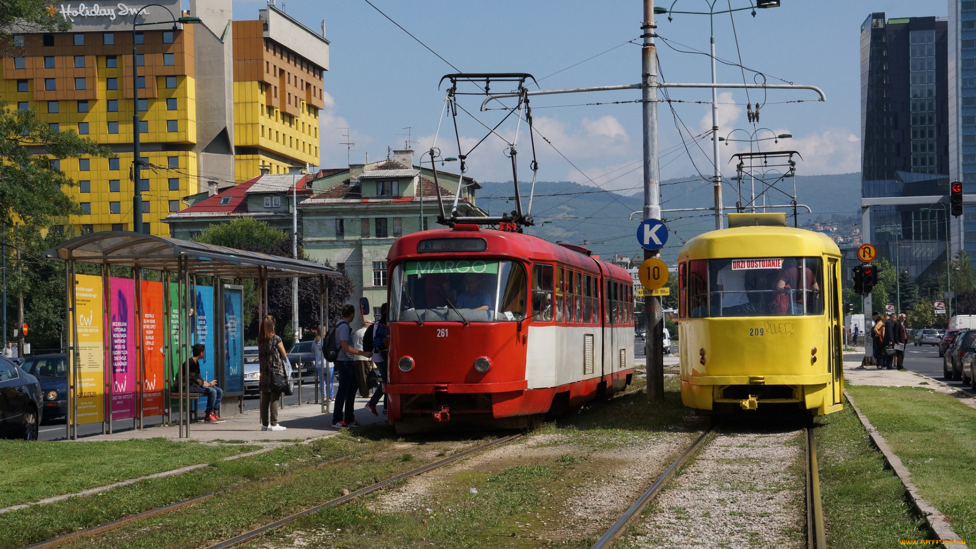 техника, трамваи, улица, город, трамвай, рельсы