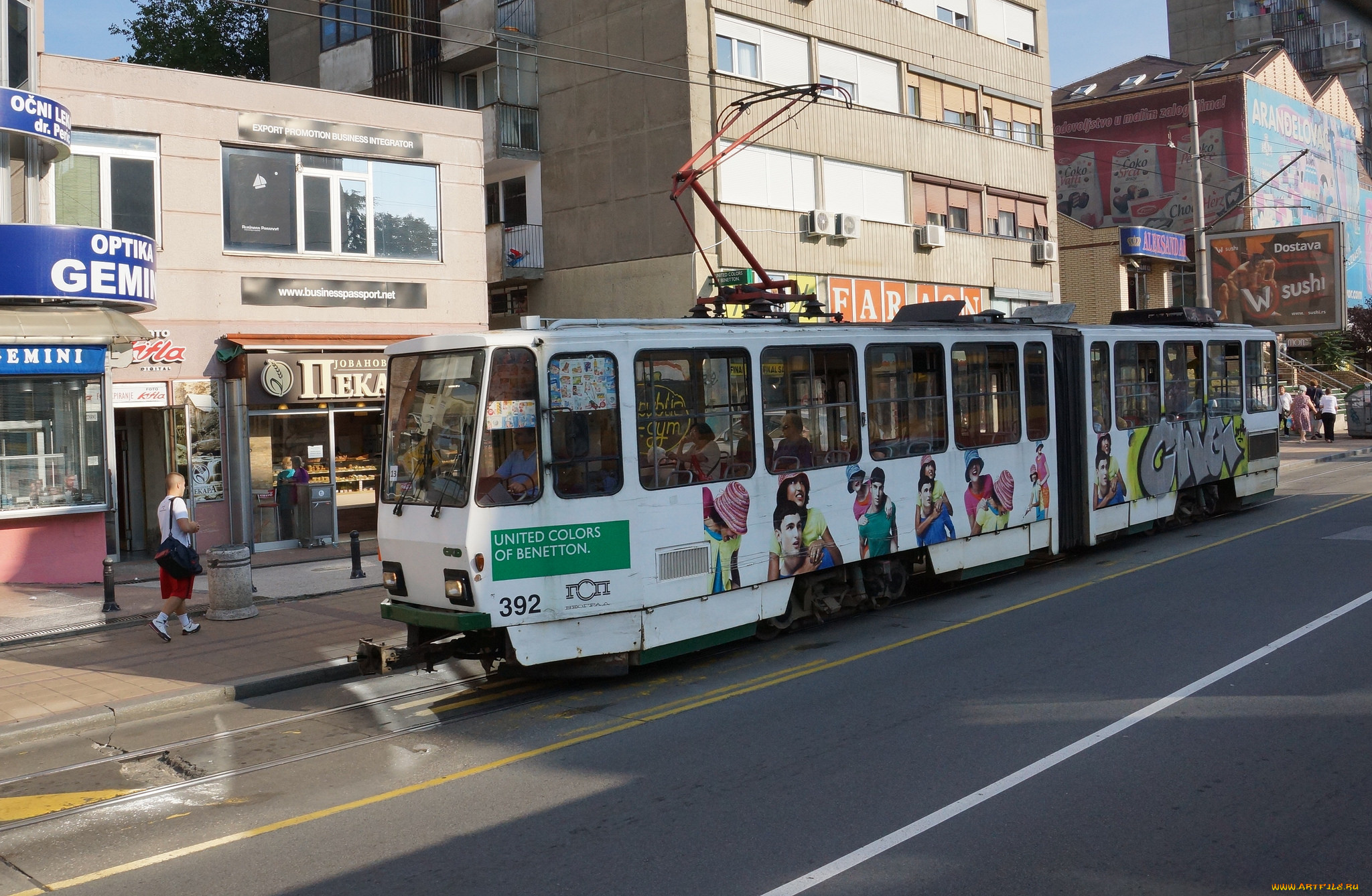 техника, трамваи, рельсы, трамвай, улица, город