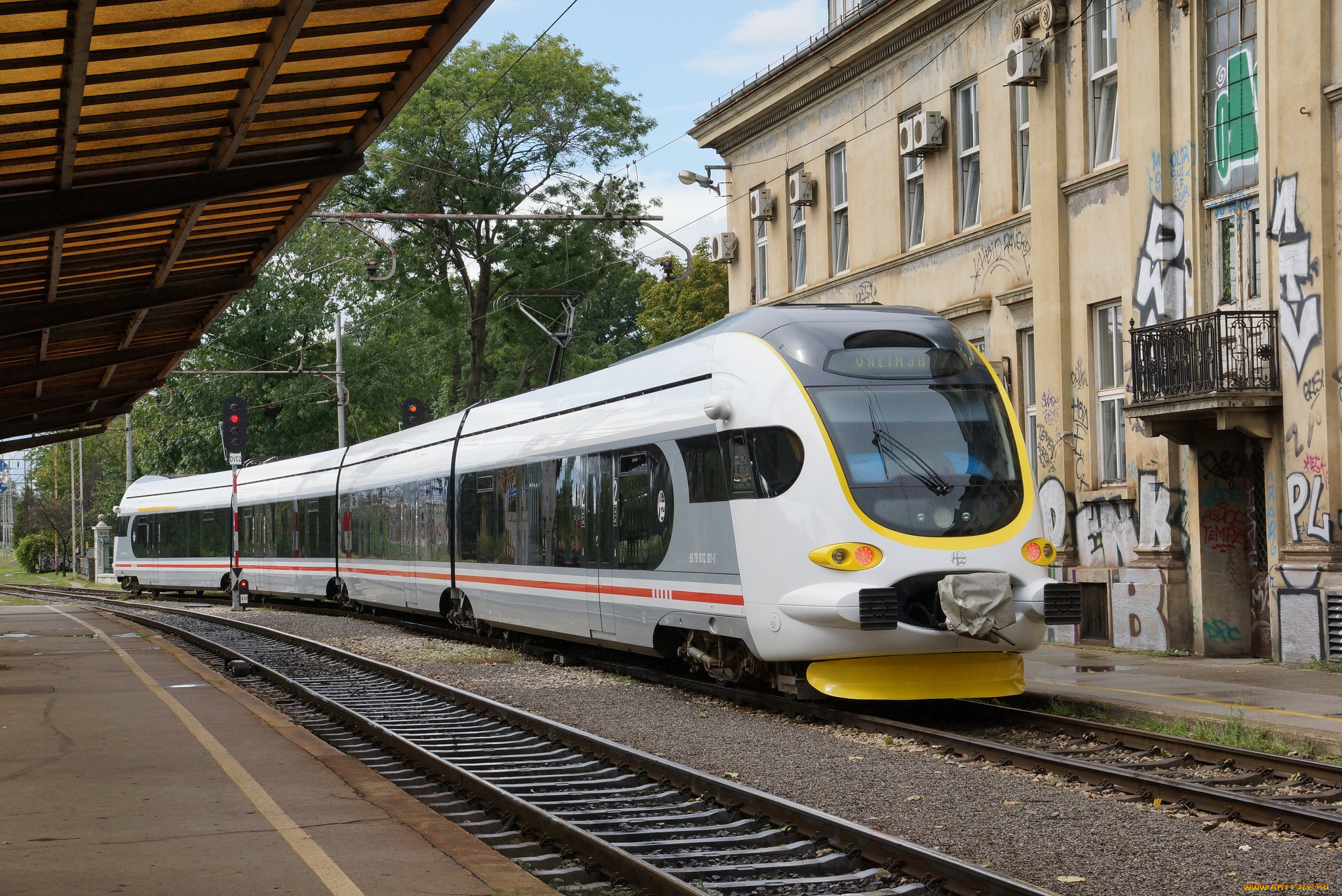 техника, трамваи, город, улица, рельсы, трамвай