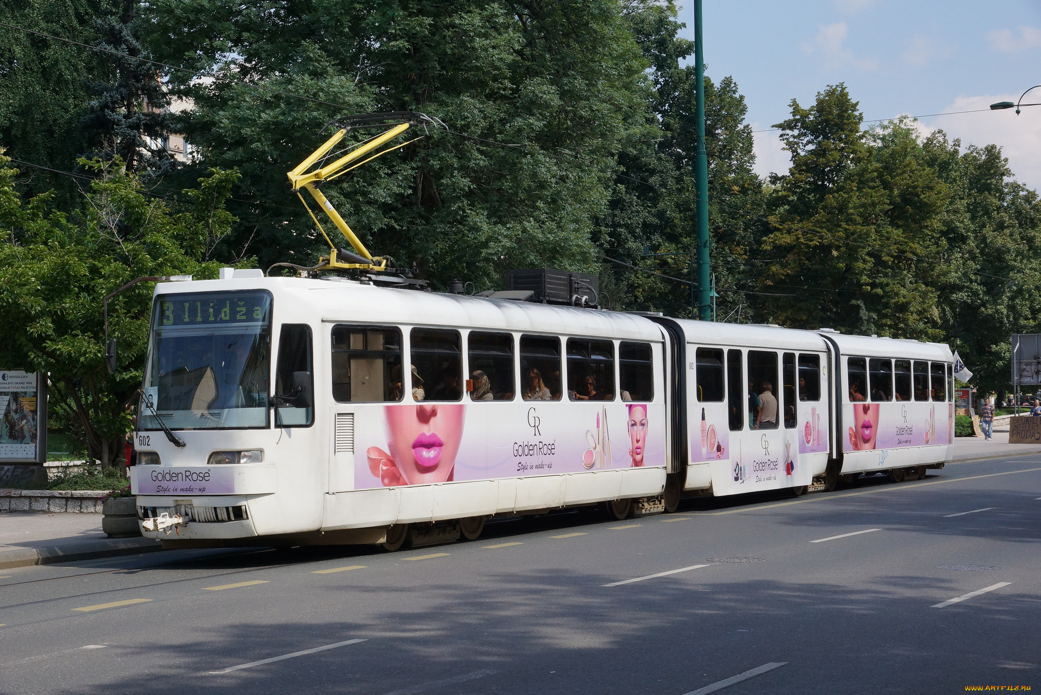 техника, трамваи, трамвай, рельсы, улица, город