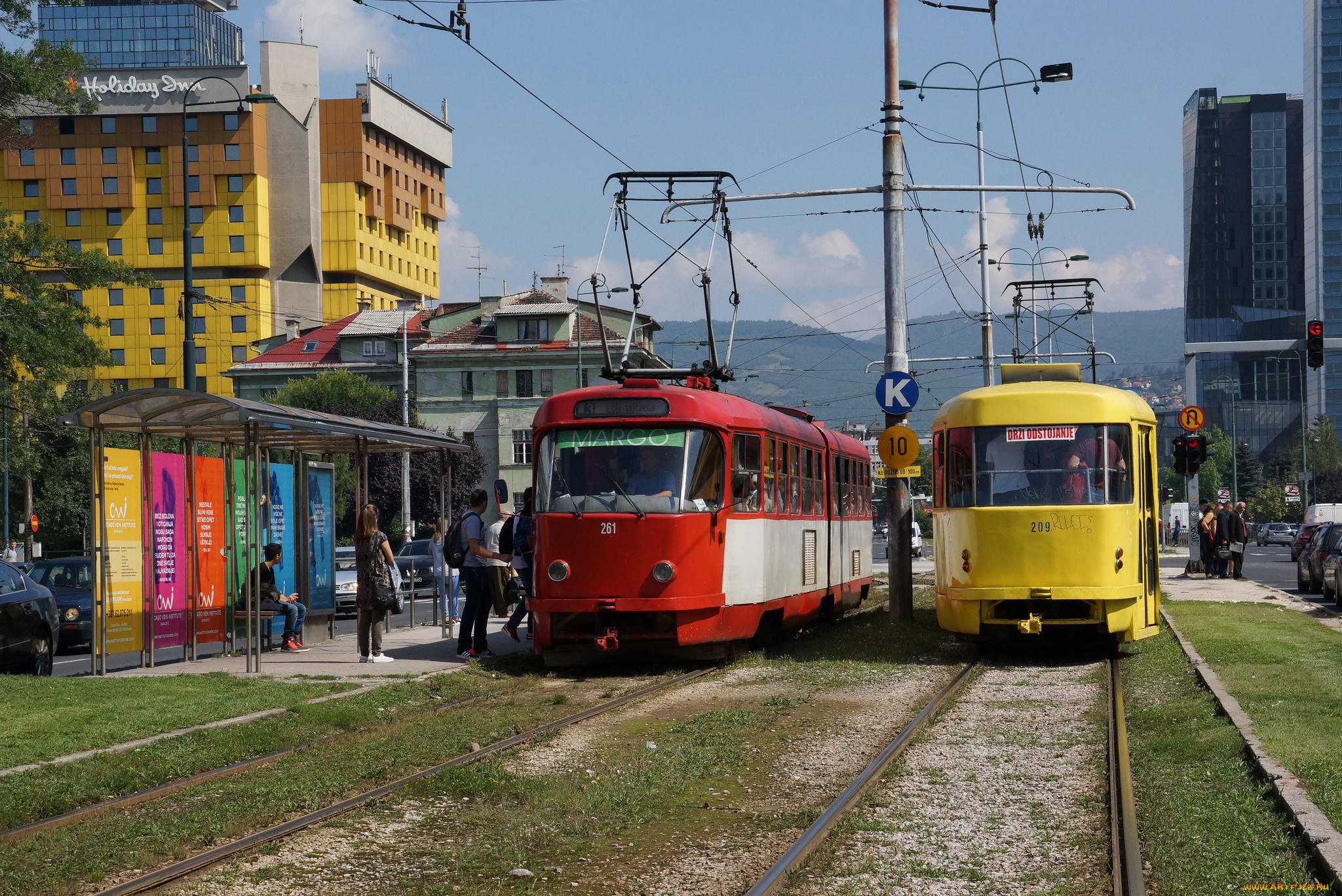 техника, трамваи, улица, город, трамвай, рельсы