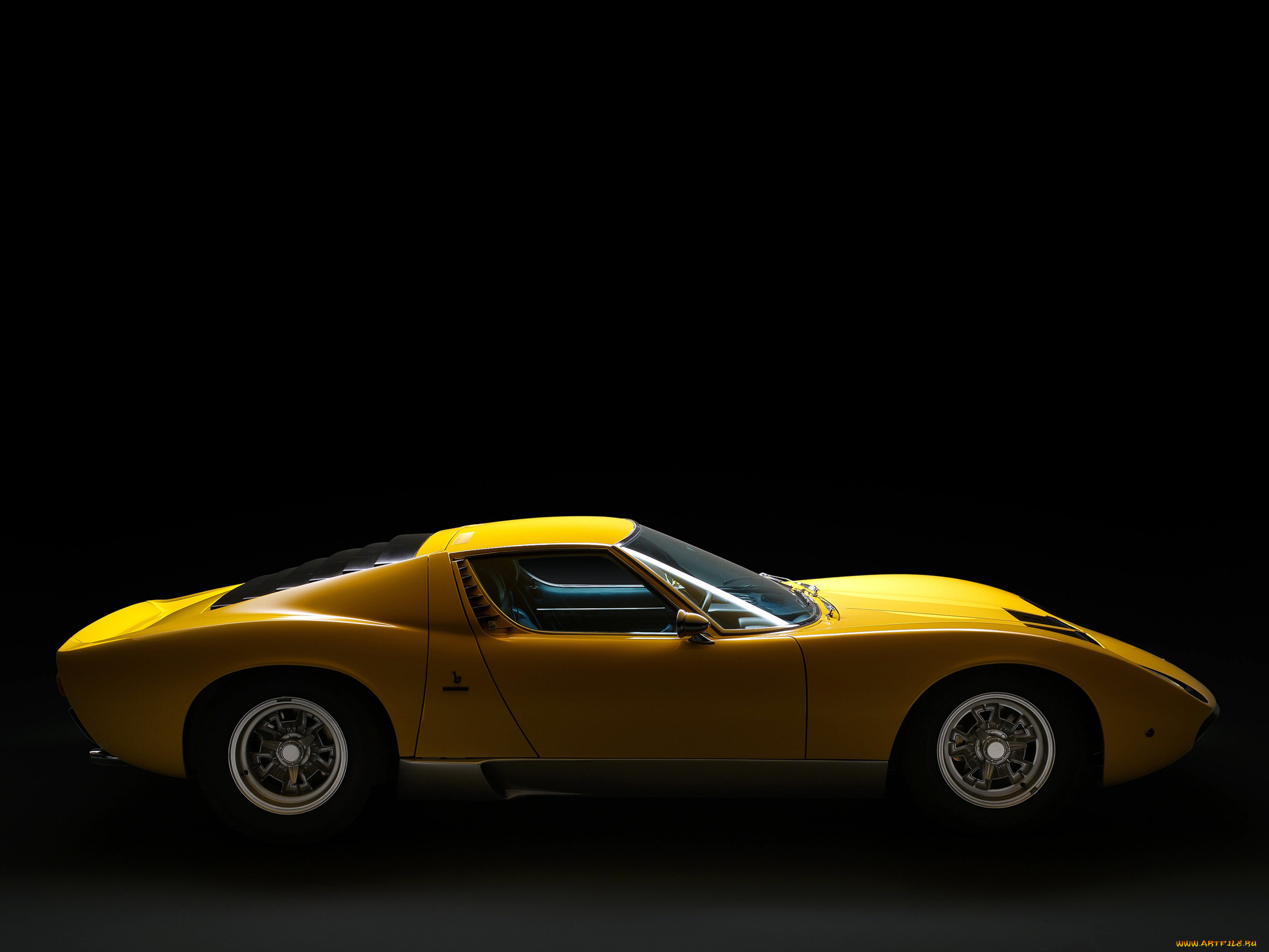 автомобили, lamborghini, sv, p400, miura, uk-spec, желтый