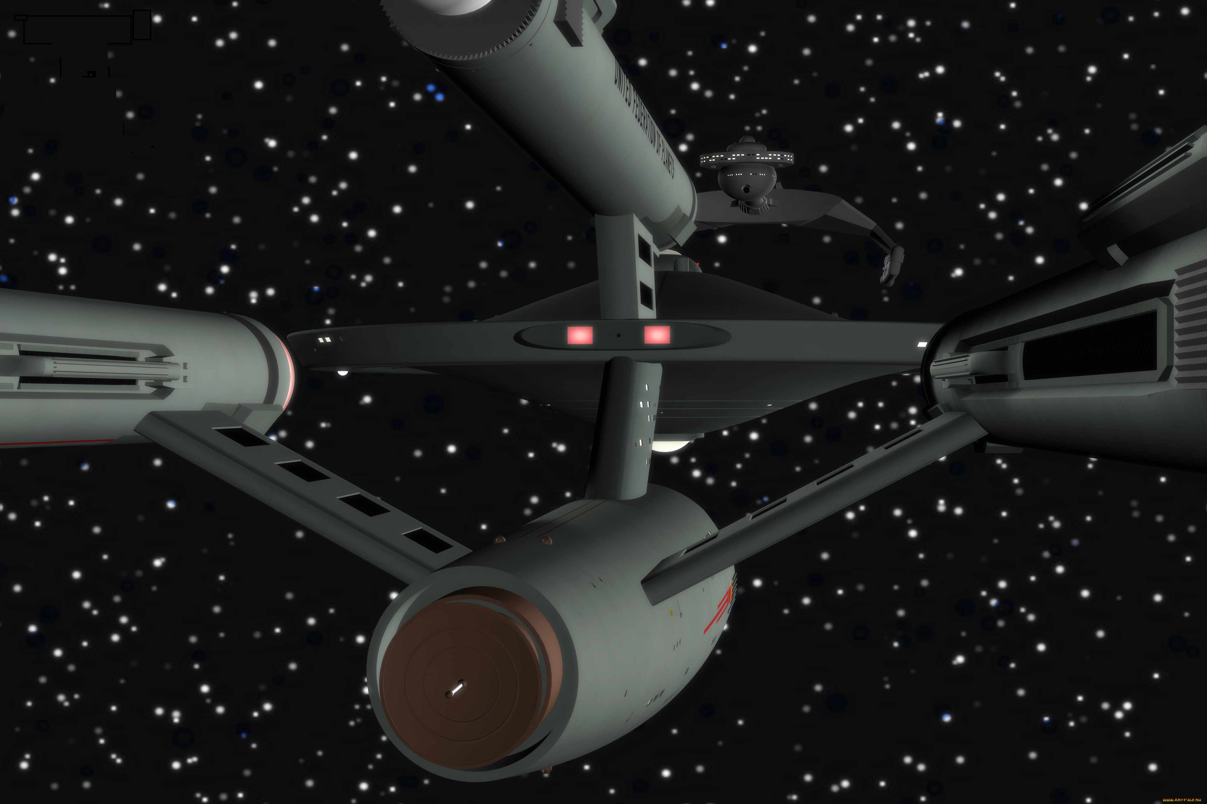 космос, арт, звезды, космический, корабль, вселенная