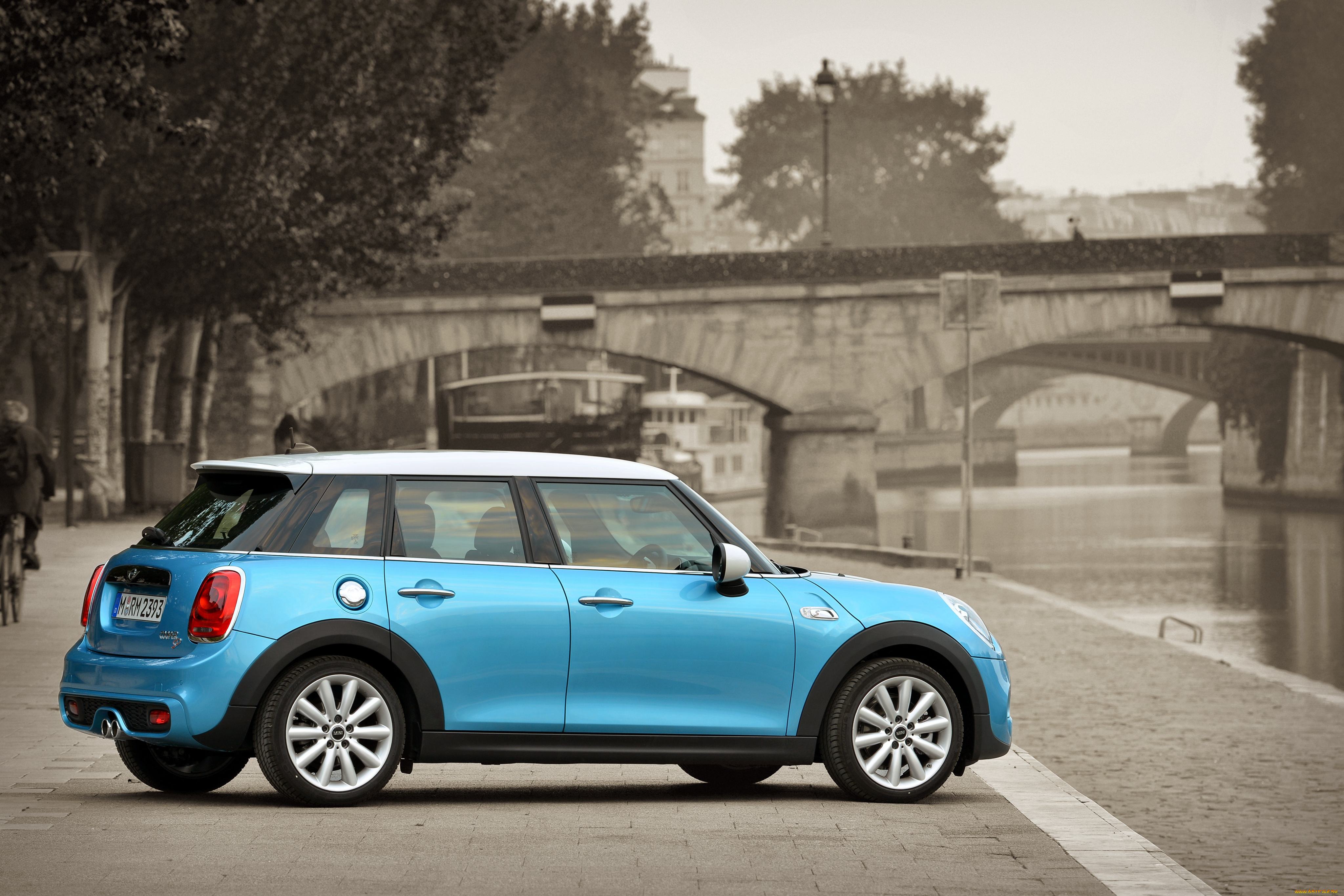 автомобили, mini, cooper, sd, 5-door, синий, 2014г, f56