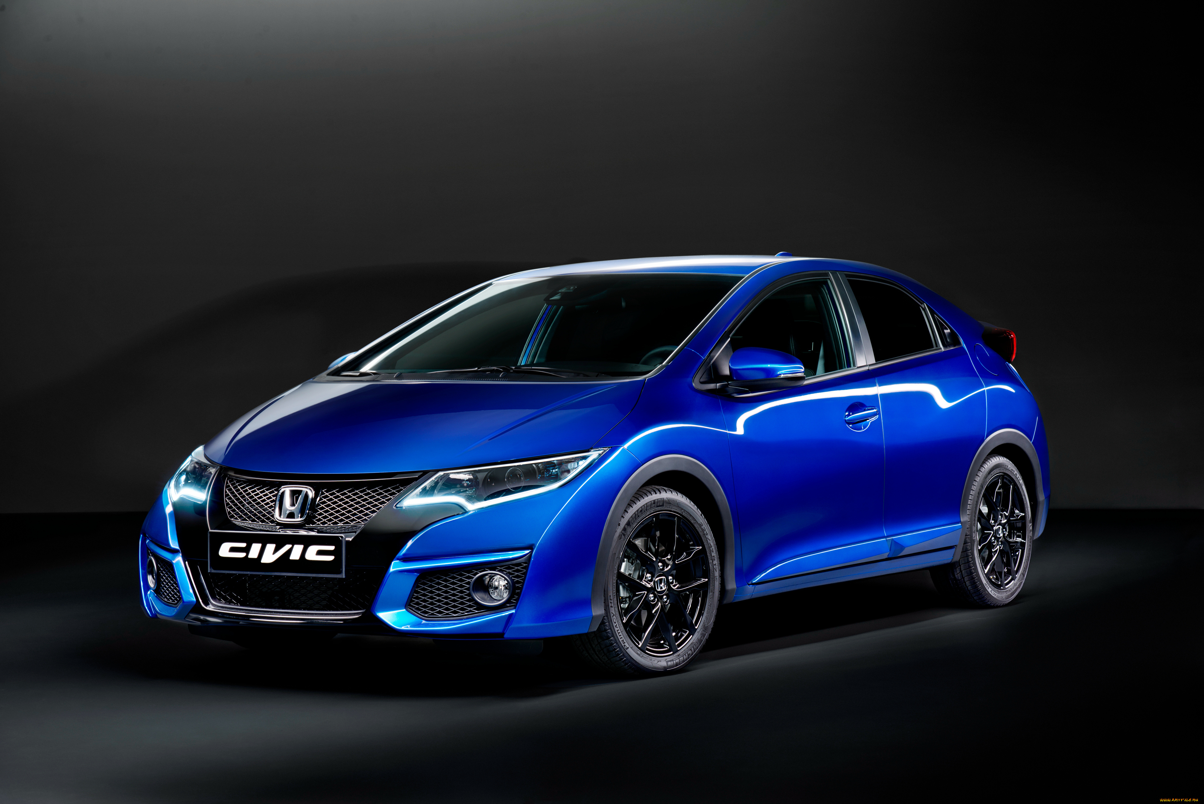 автомобили, honda, синий, 2014г, sport, civic