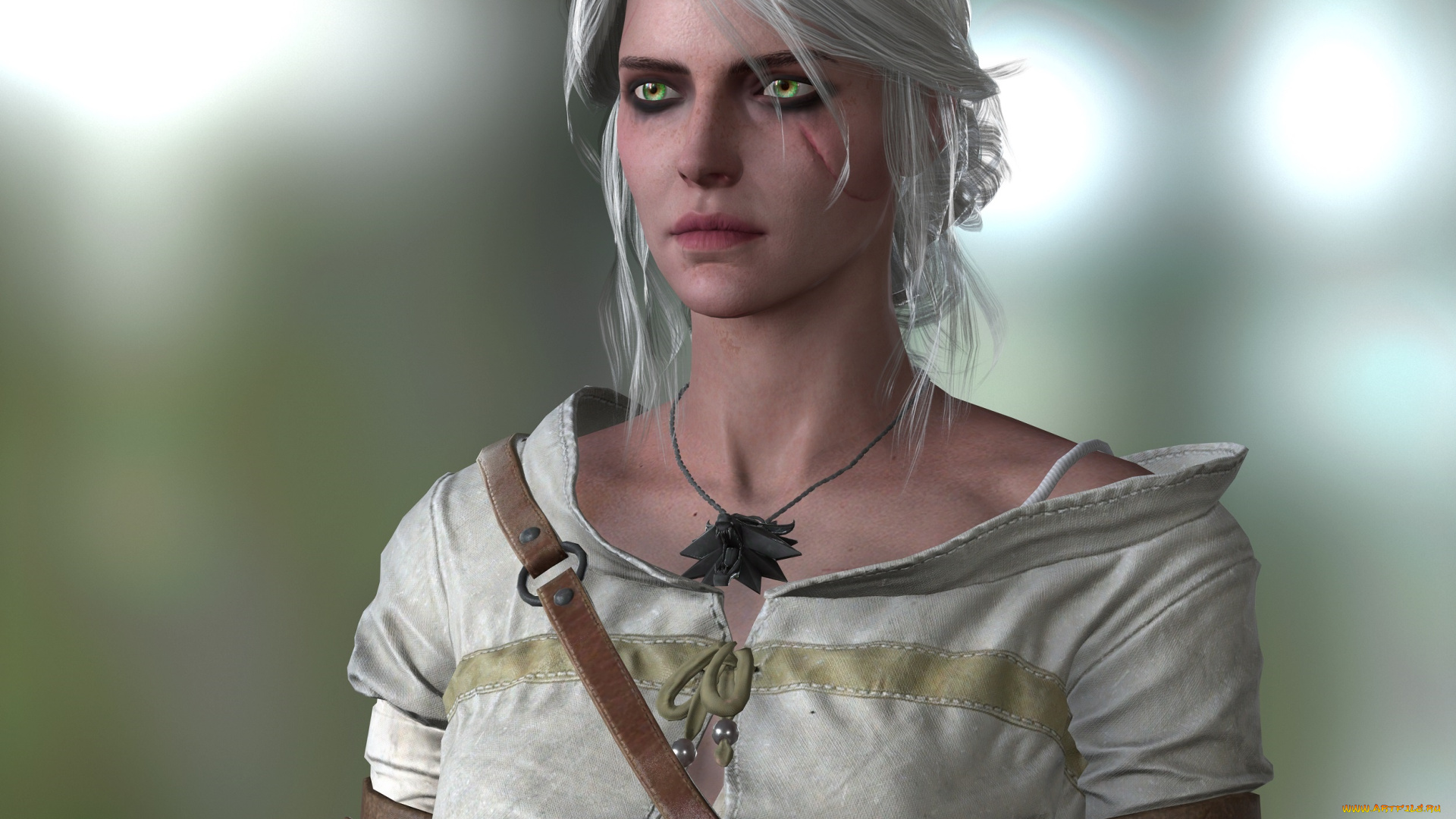 3д, графика, фантазия, , fantasy, девушка, взгляд, фон