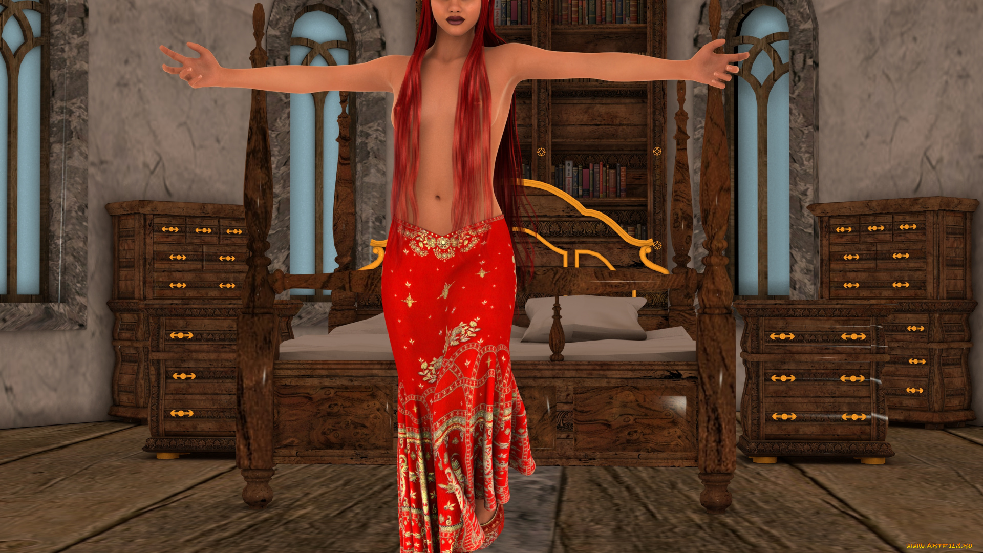 3д, графика, люди, , people, волосы, фон, взгляд, девушка