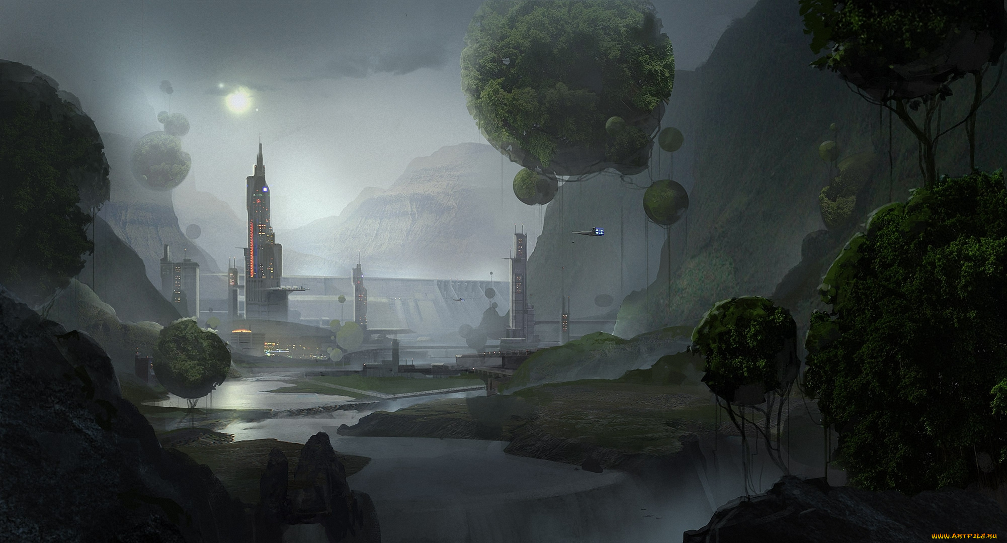 фэнтези, иные, миры, , иные, времена, небоскребы, мегаполис, будущее, мир, иной