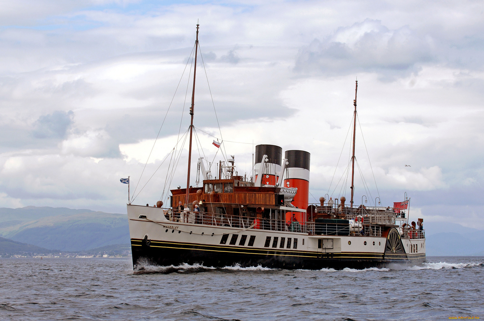 waverley, корабли, пароходы, колесный, пароход