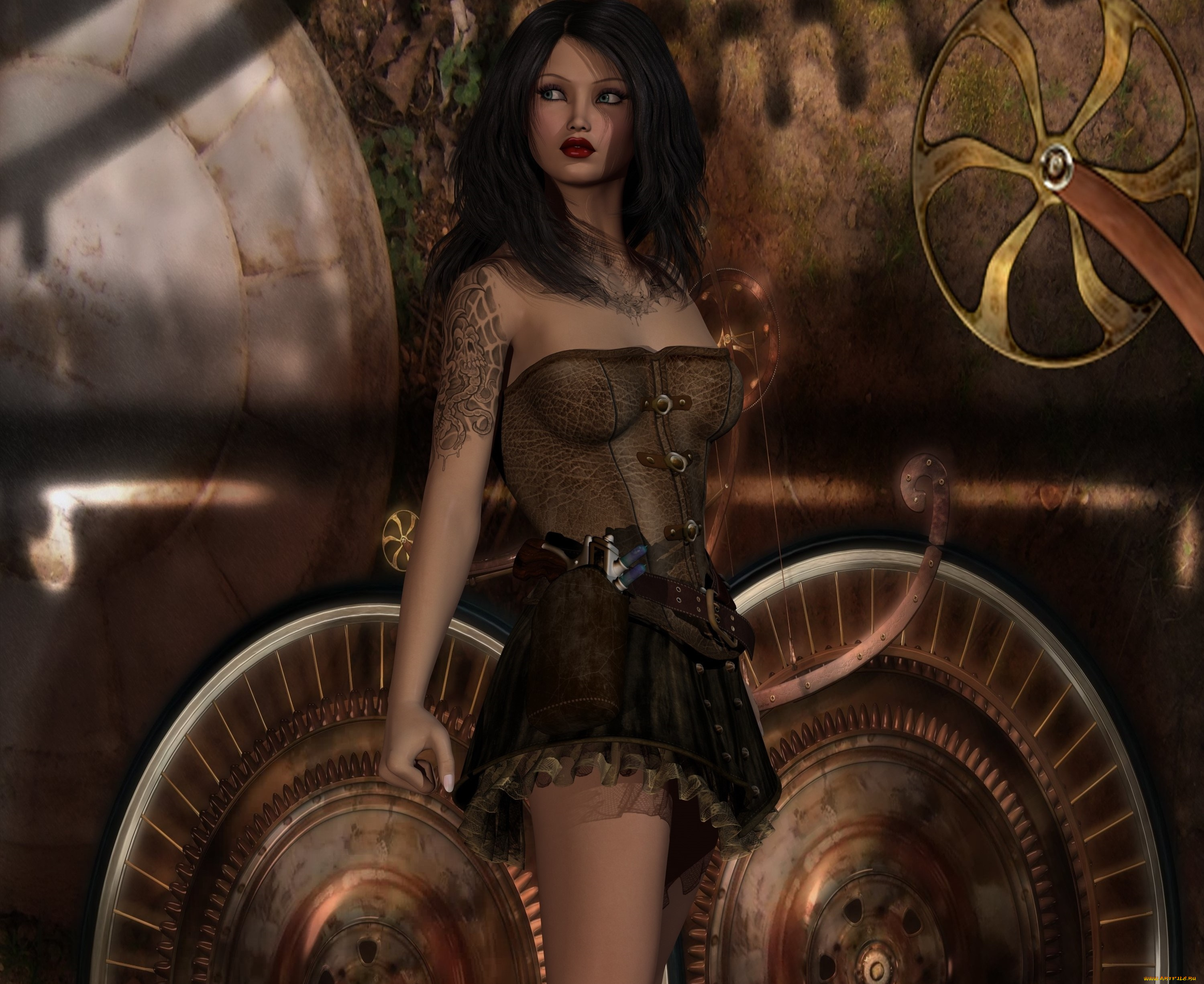 3д, графика, люди, , people, фон, взгляд, девушка