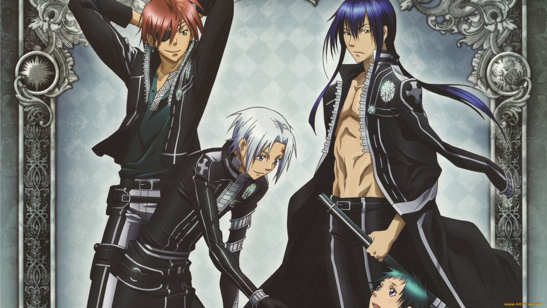 аниме, , gray-man, парни, девушка