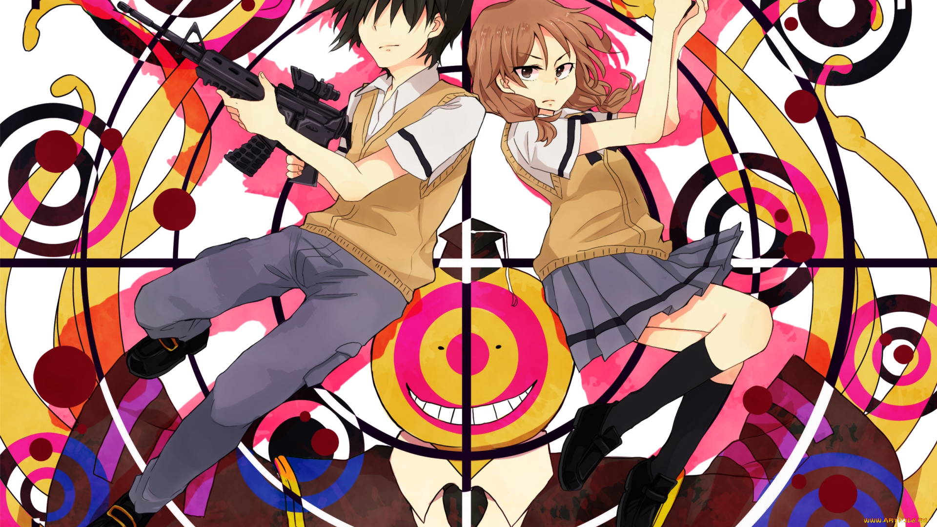 аниме, ansatsu, kyoushitsu, класс, убийц