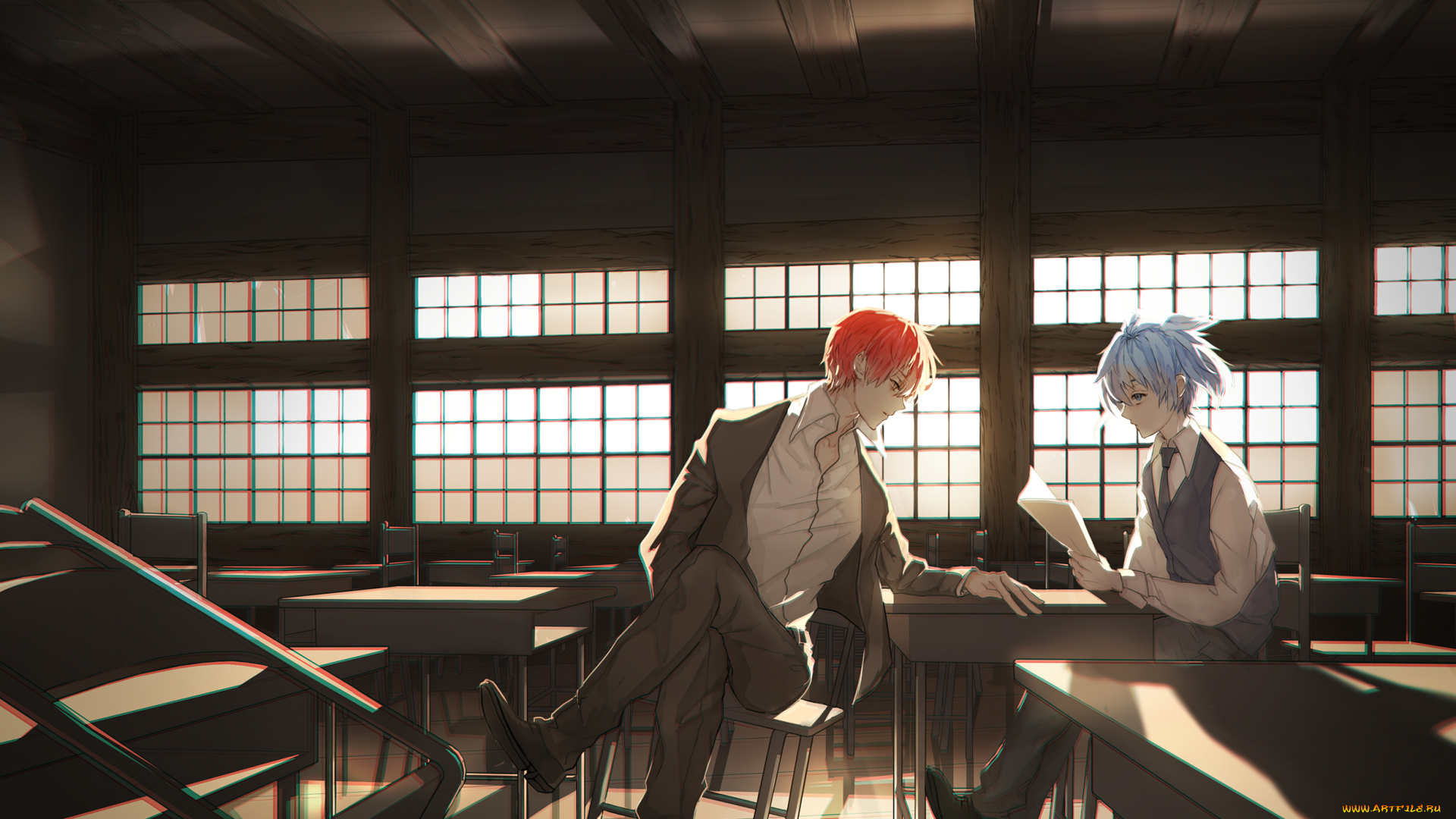 аниме, ansatsu, kyoushitsu, класс, убийц