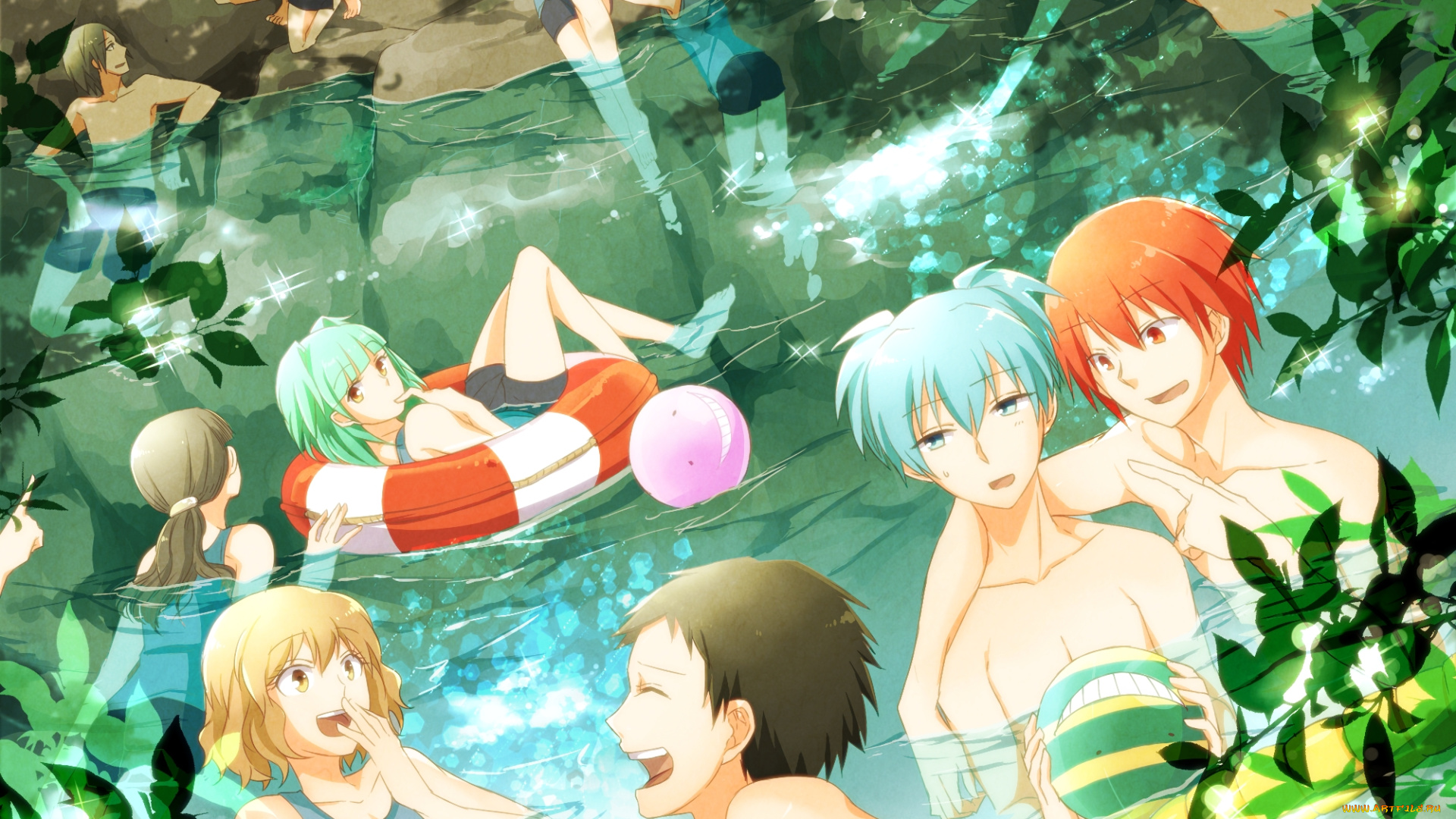 аниме, ansatsu, kyoushitsu, персонажи