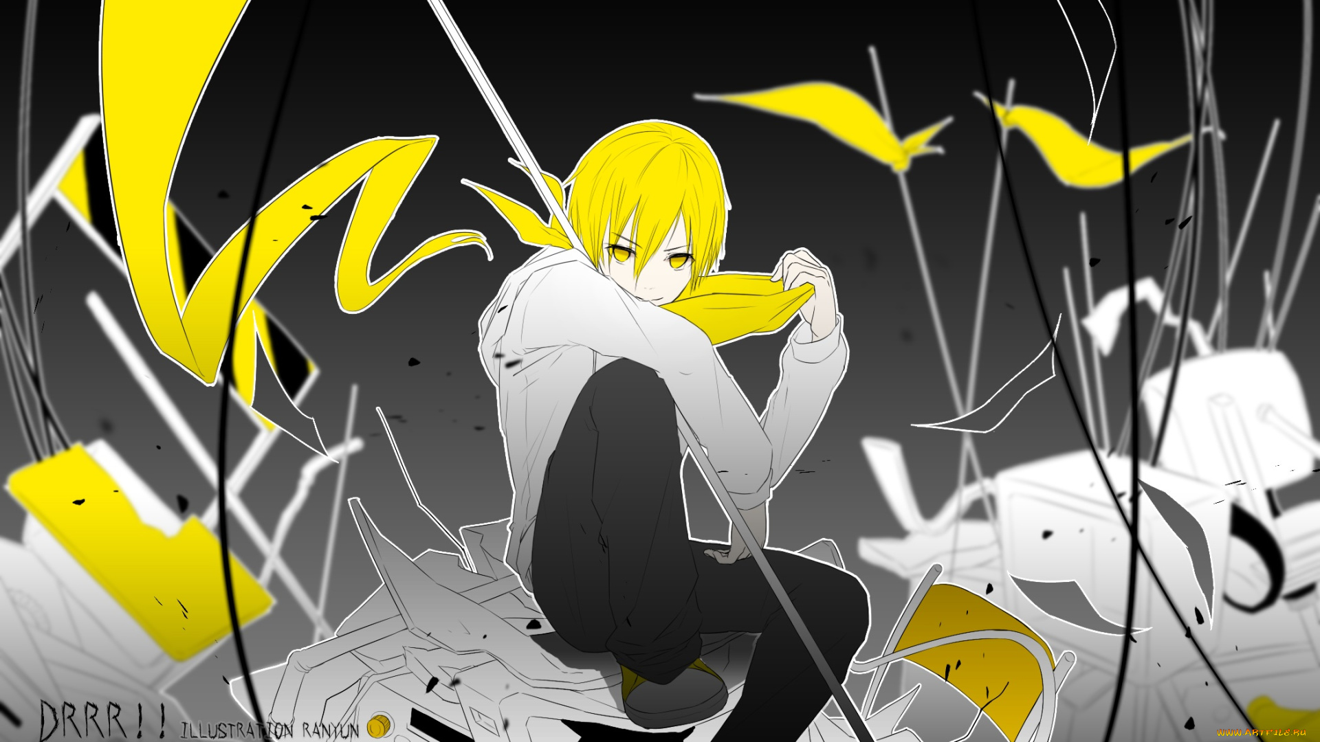 аниме, durarara, kida, masaomi